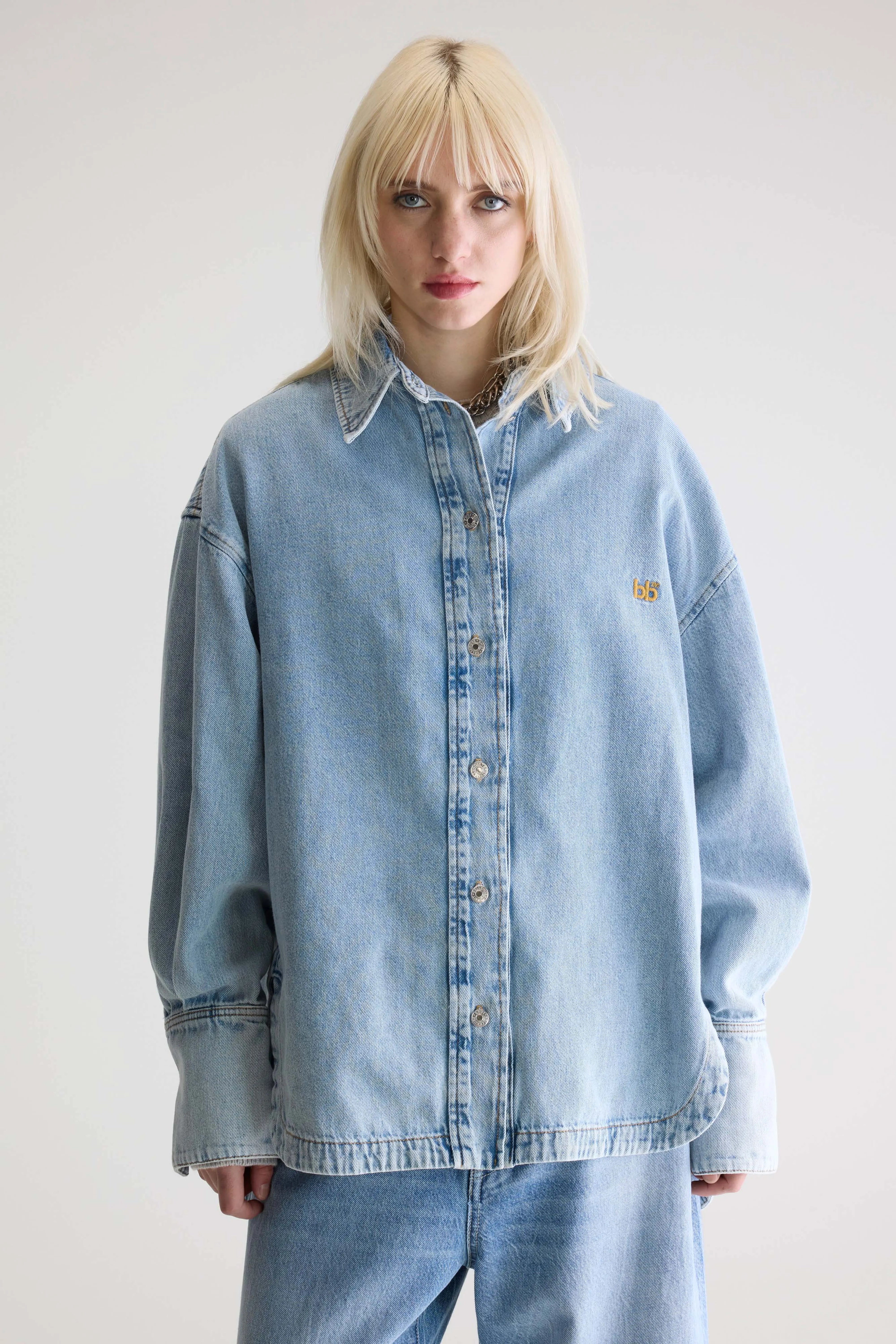 Glory Denim Overshirt - Lt blue bleach For Women | Bellerose
