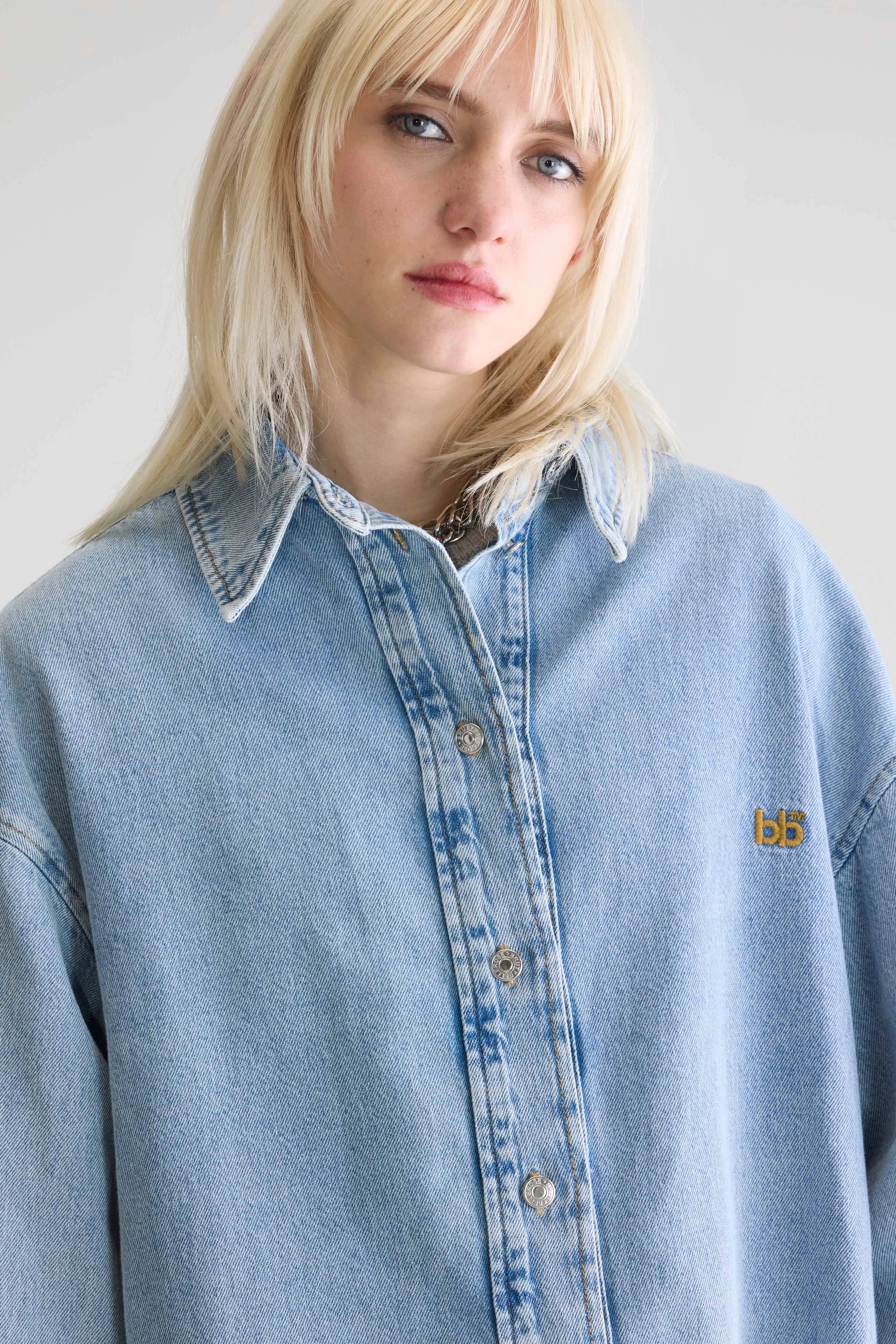 Glory Denim Overhemd - Lt blue bleach Voor Dames | Bellerose