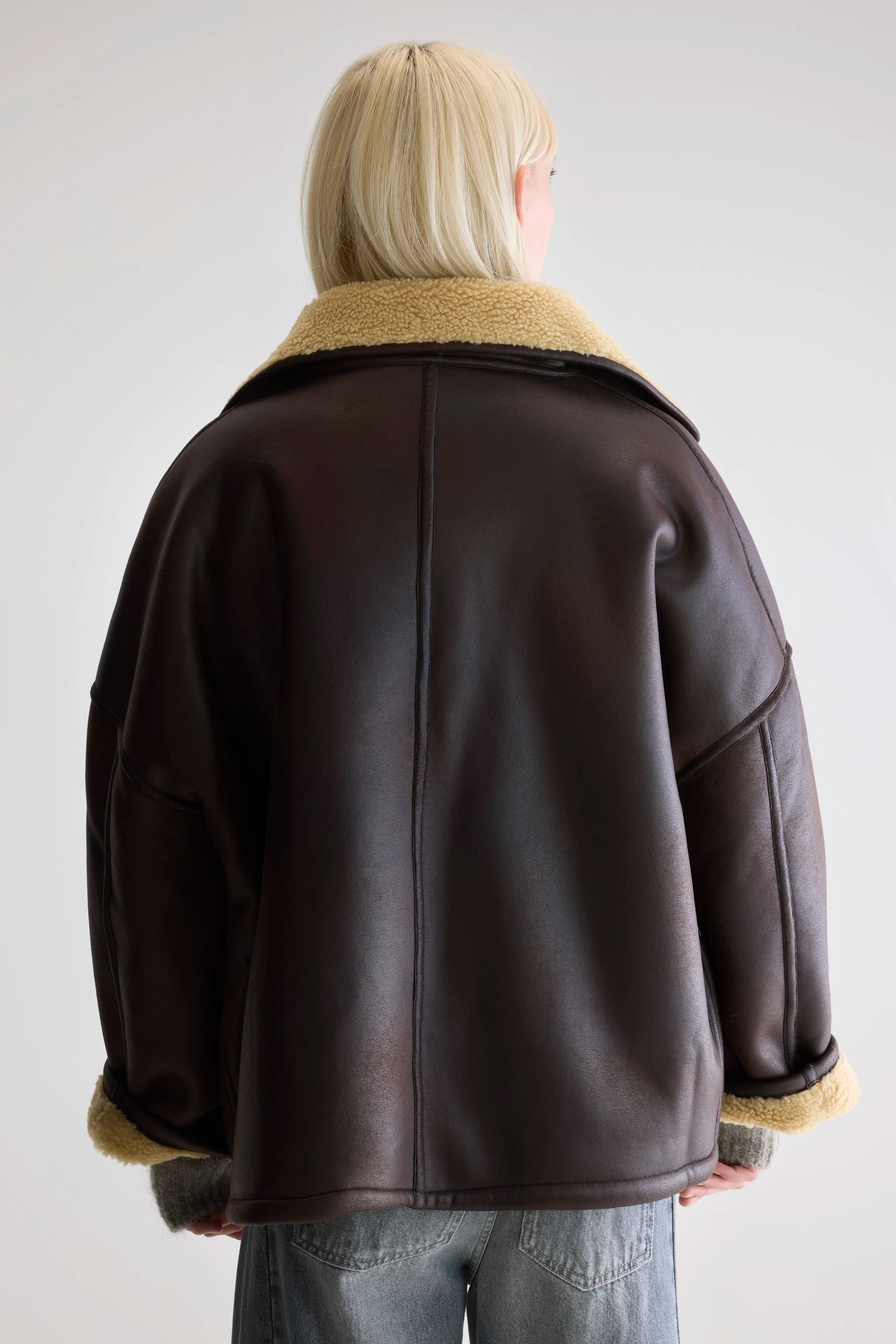 Veste En Simili-cuir Hestel - Dark roast Pour Femme | Bellerose