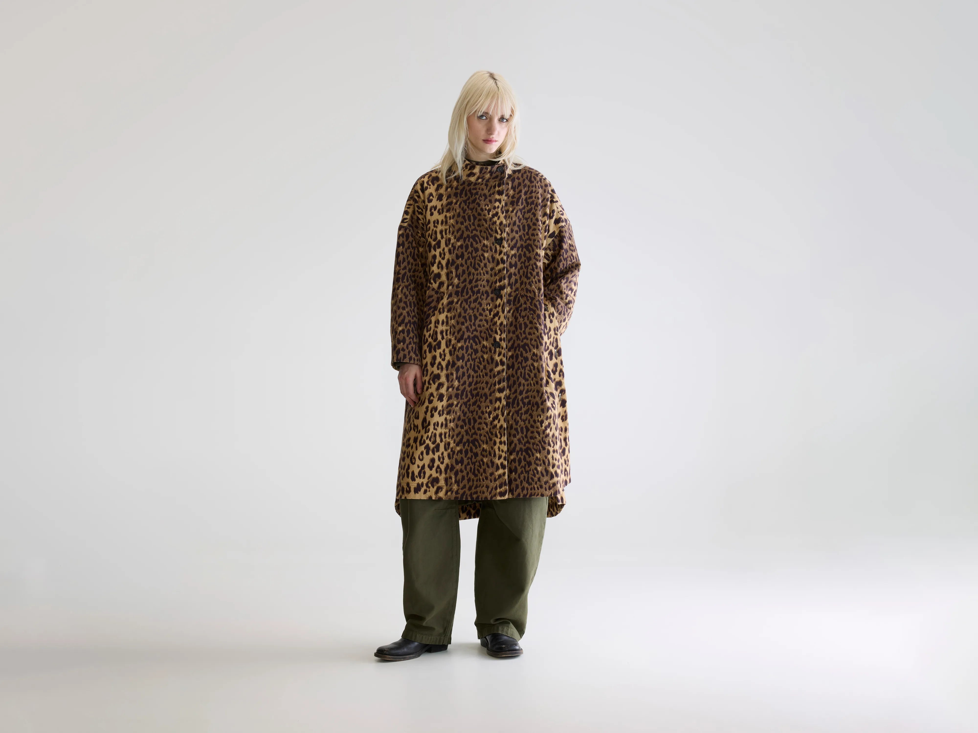 Juttac luipaardprint trench (252 / W / COMBO D)