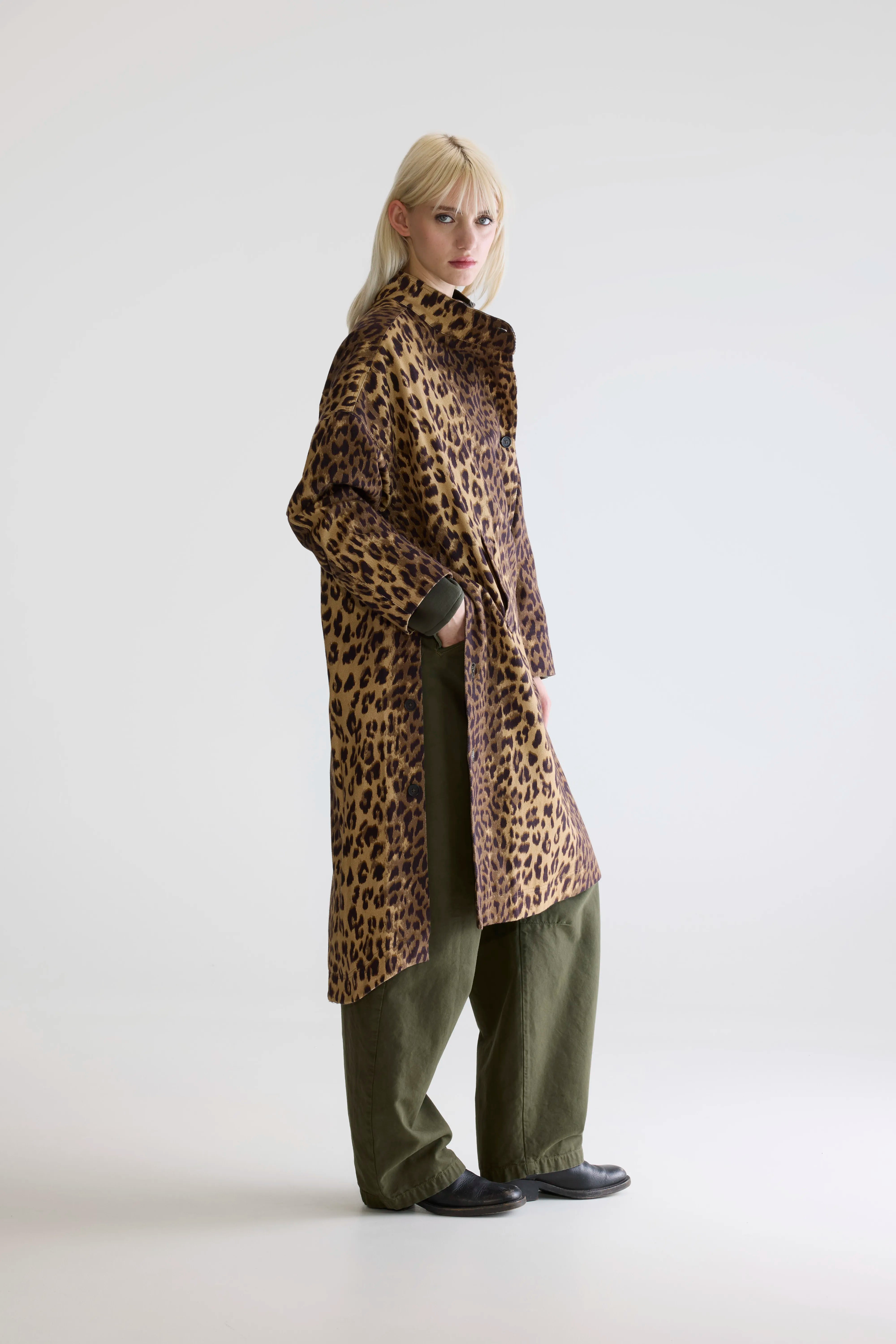 Juttac luipaardprint trench (252 / W / COMBO D)