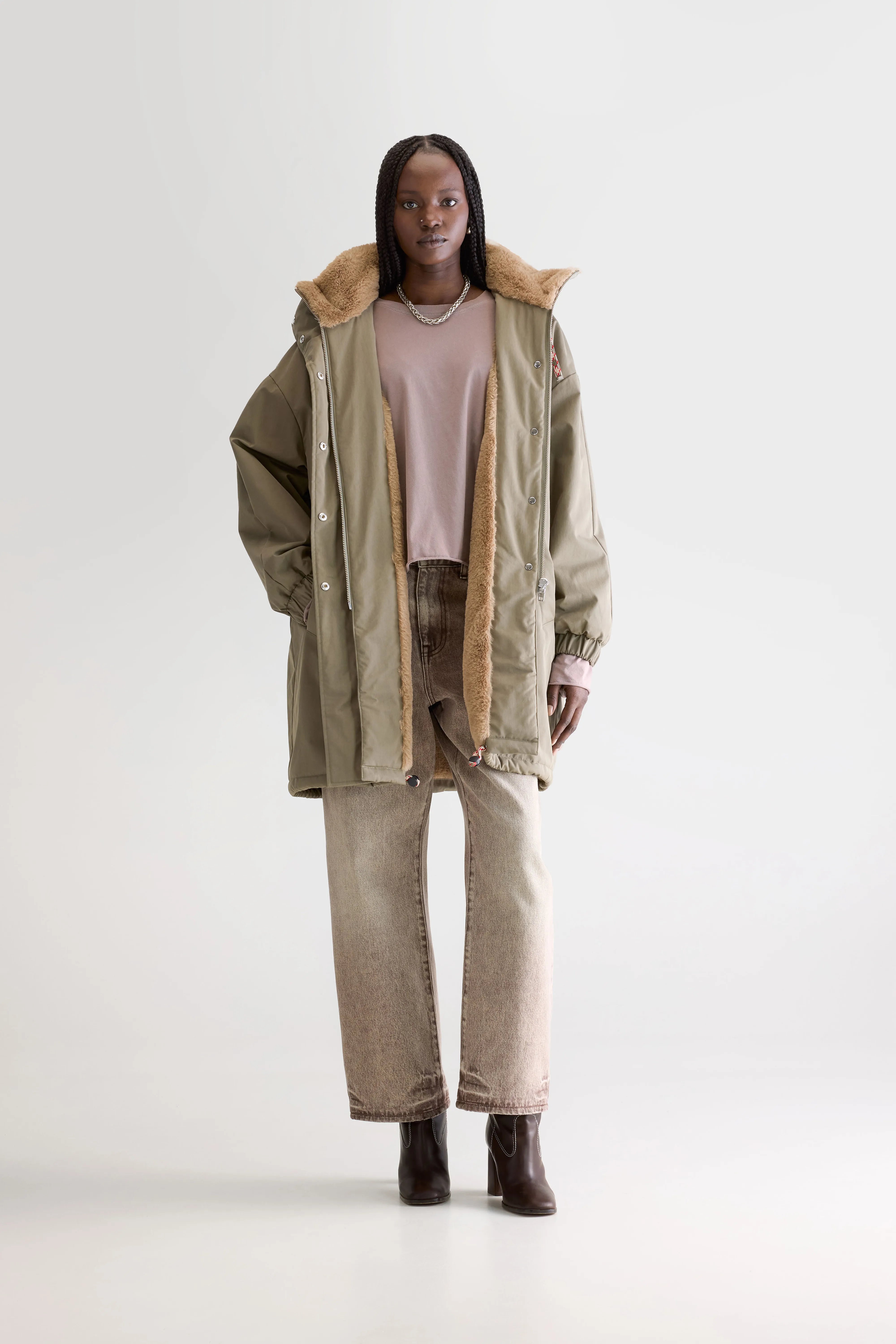 Jade Duffle Parka - Dust For Women | Bellerose