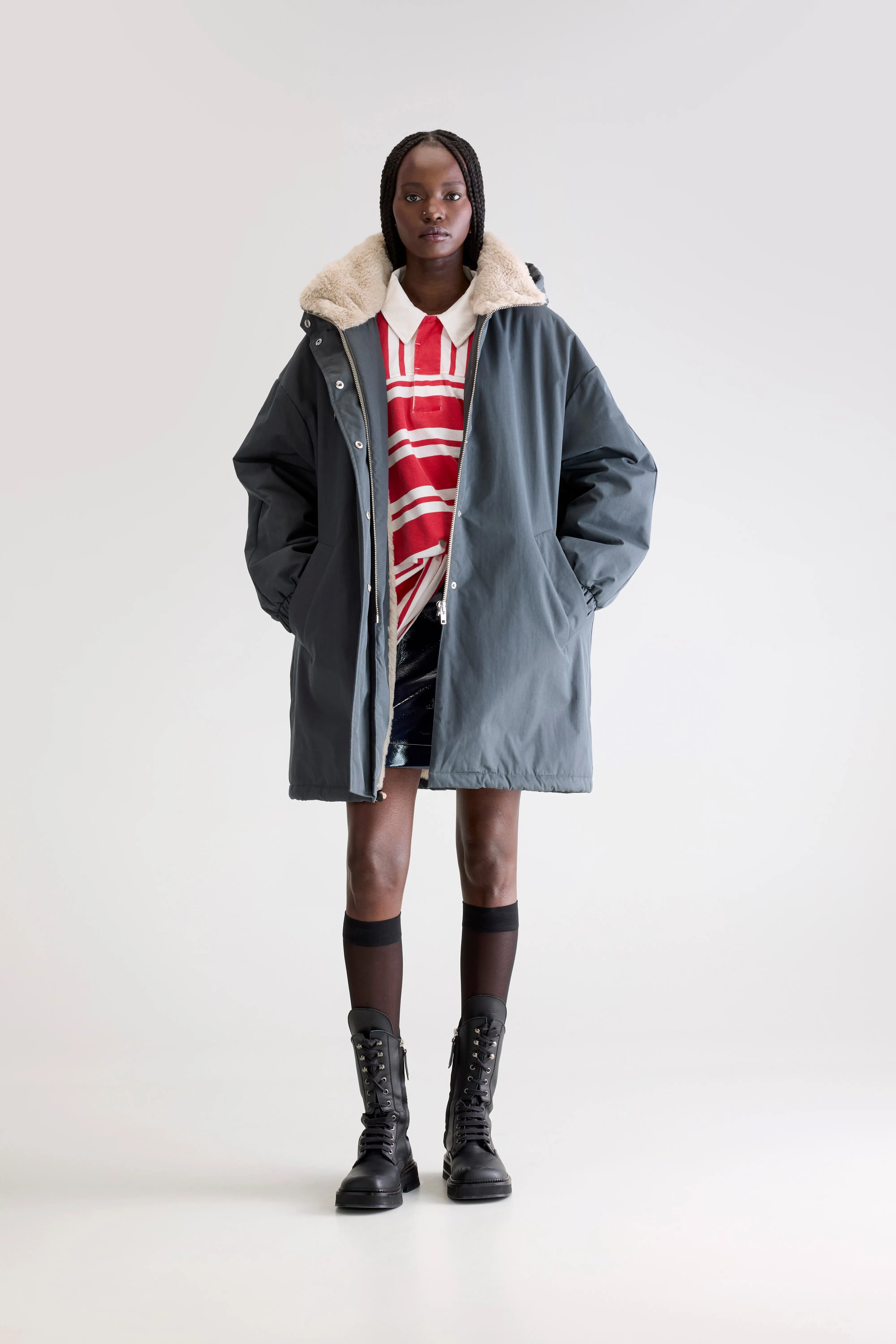 Jade Duffle Parka - Pirate For Women | Bellerose