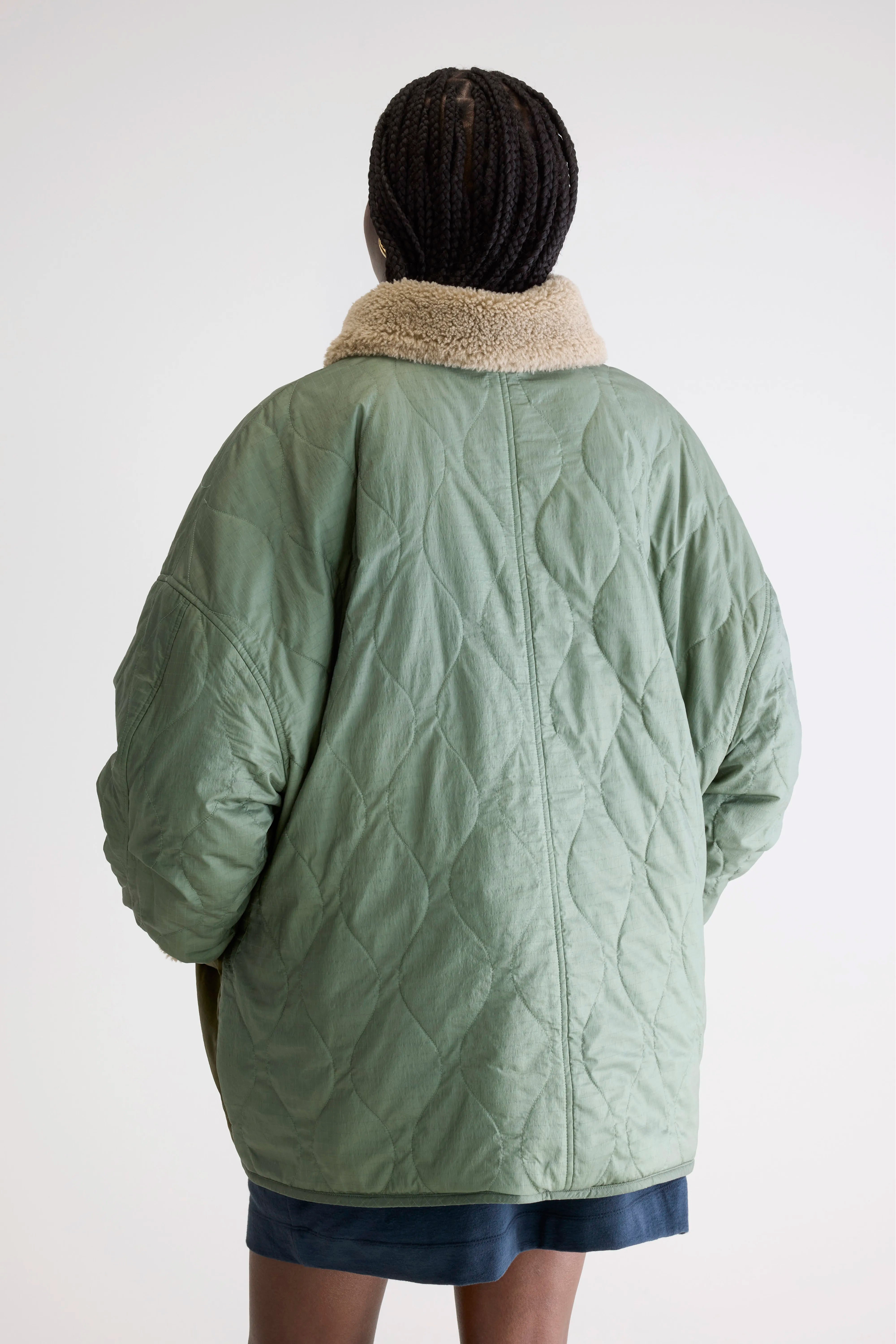 Hampton Teddy Jas - Eucalyptus Voor Dames | Bellerose