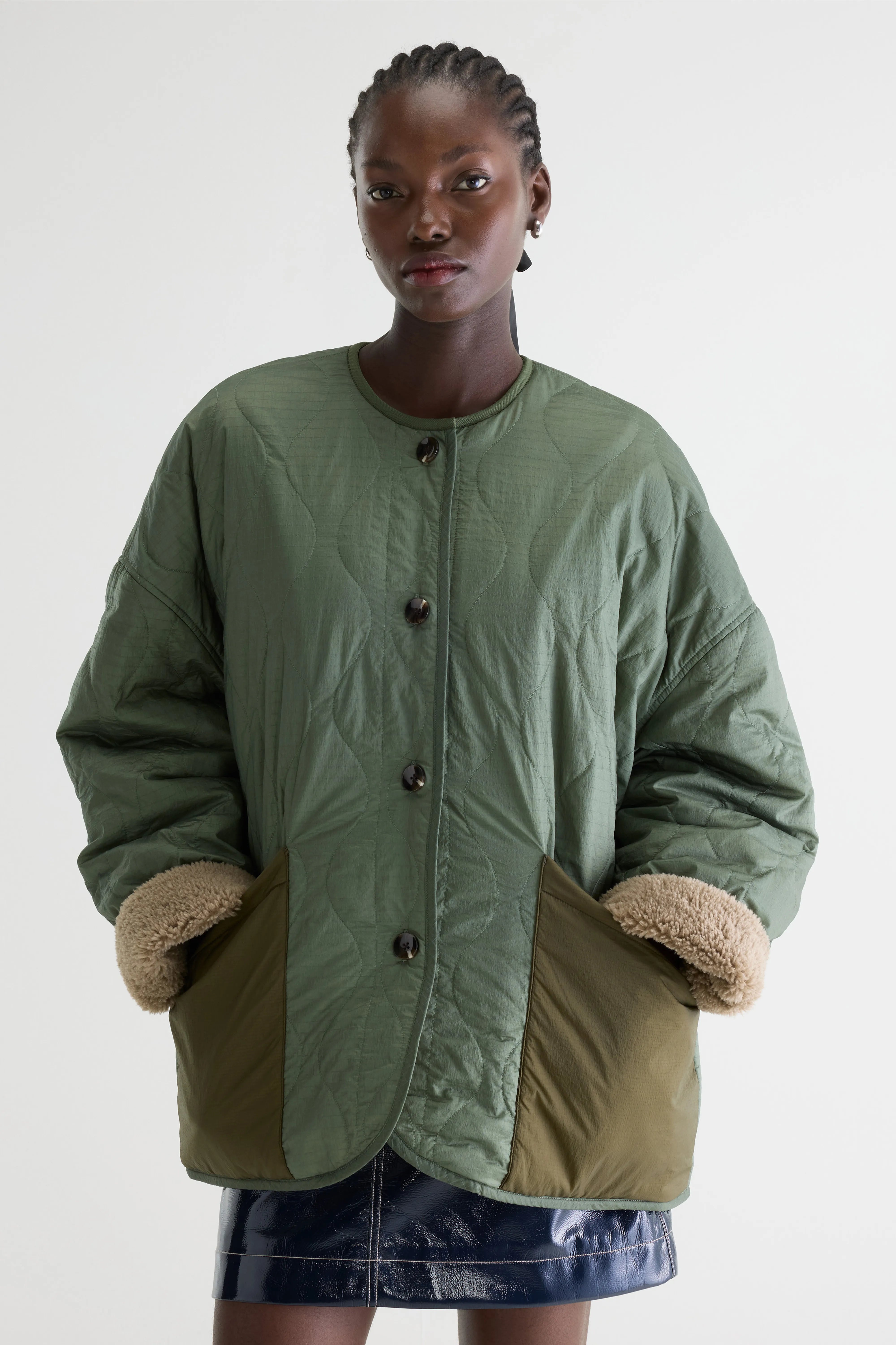 Hampton Teddy Jas - Eucalyptus Voor Dames | Bellerose