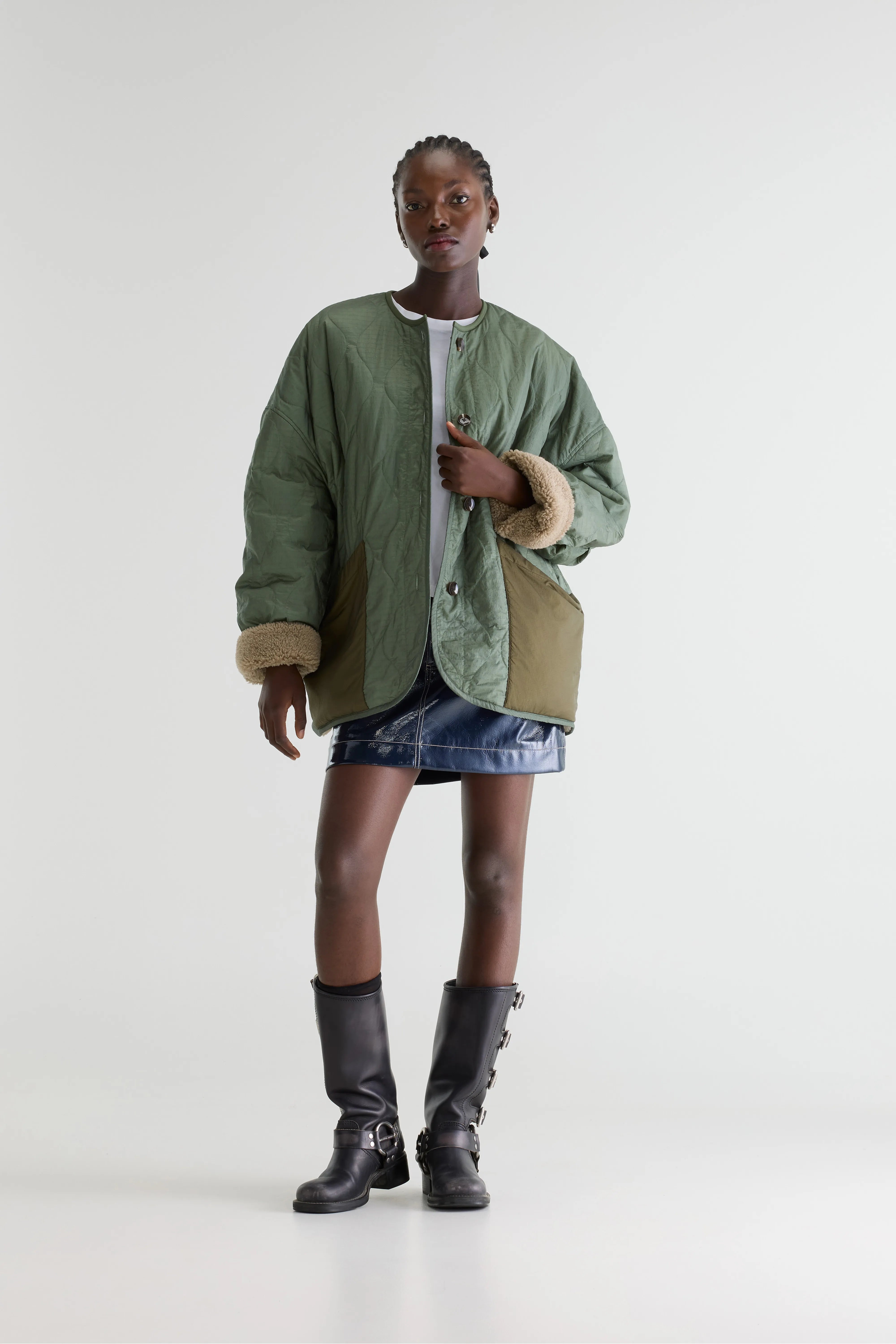 Hampton Teddy Jas - Eucalyptus Voor Dames | Bellerose