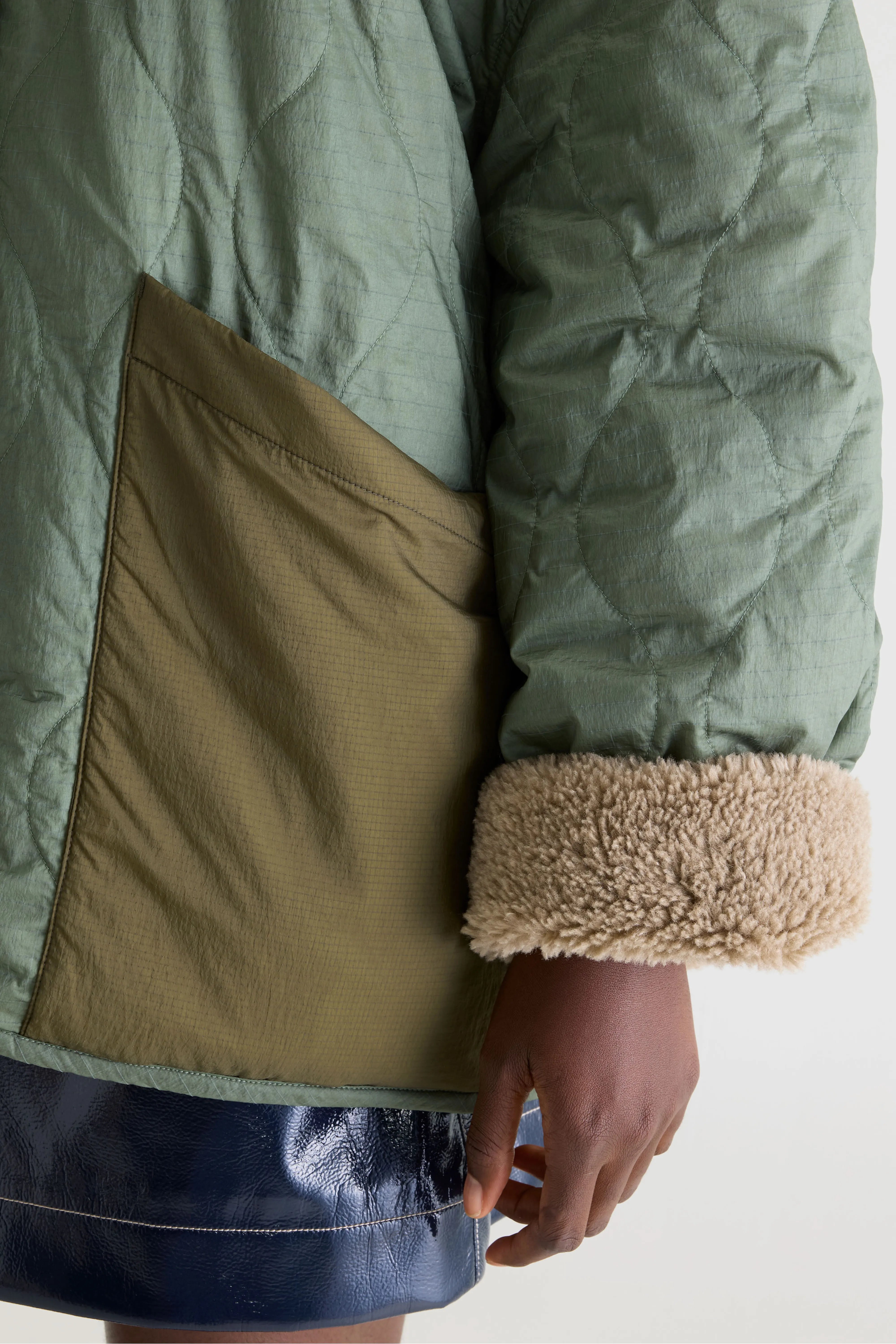 Hampton teddy jas (252 / W / EUCALYPTUS)