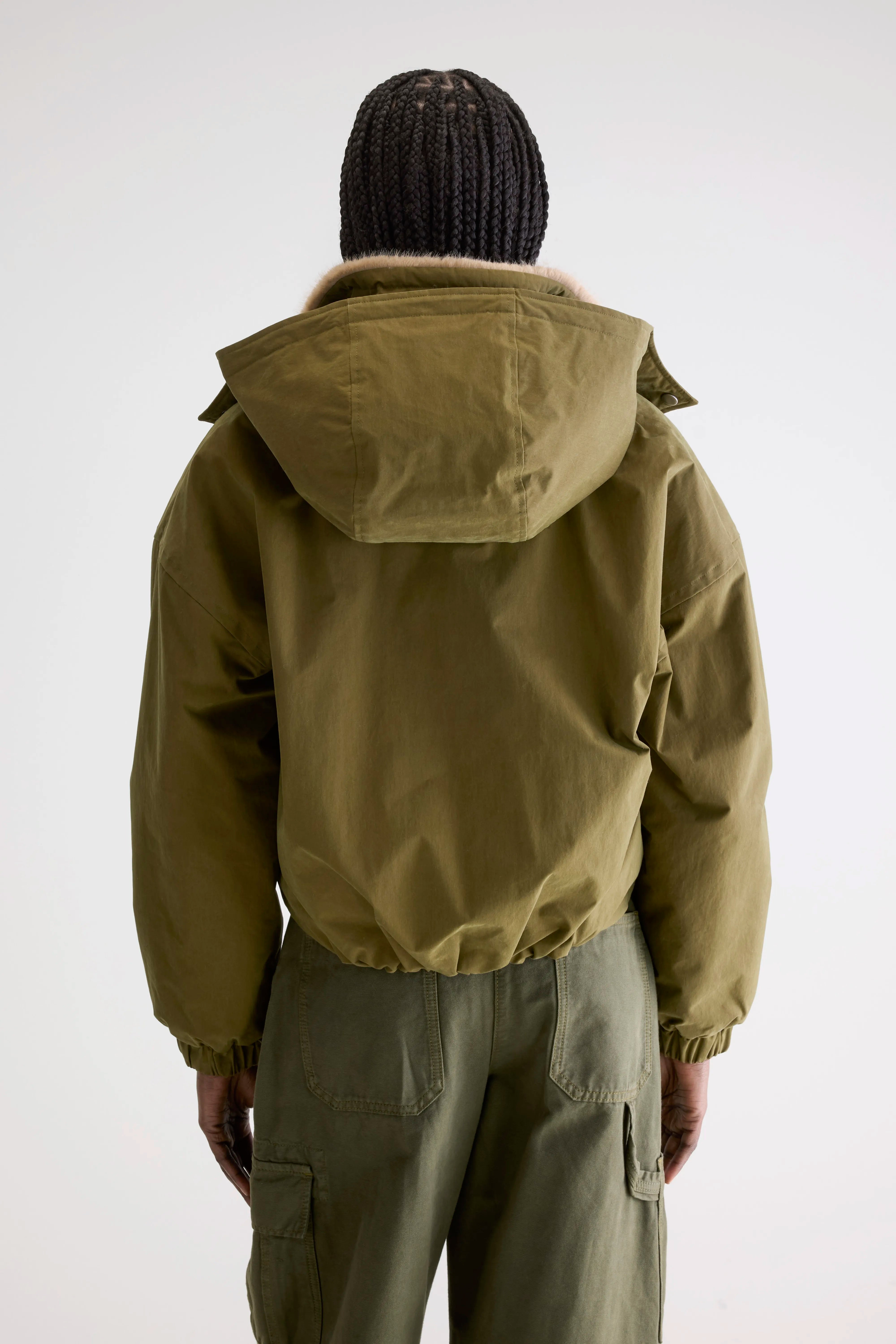 Herna Cropped Jas - Military Voor Dames | Bellerose