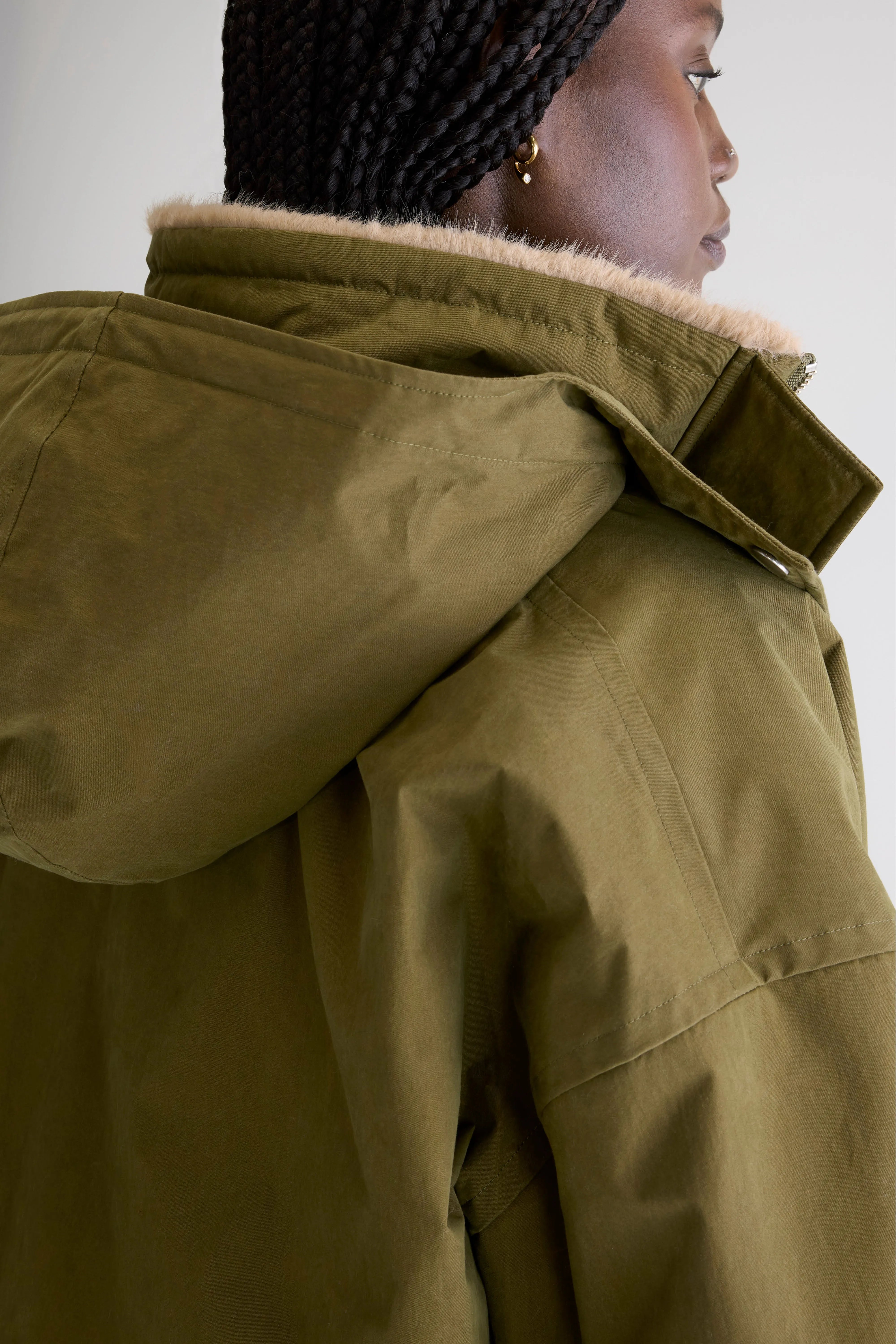 Herna cropped jas (252 / W / MILITARY)