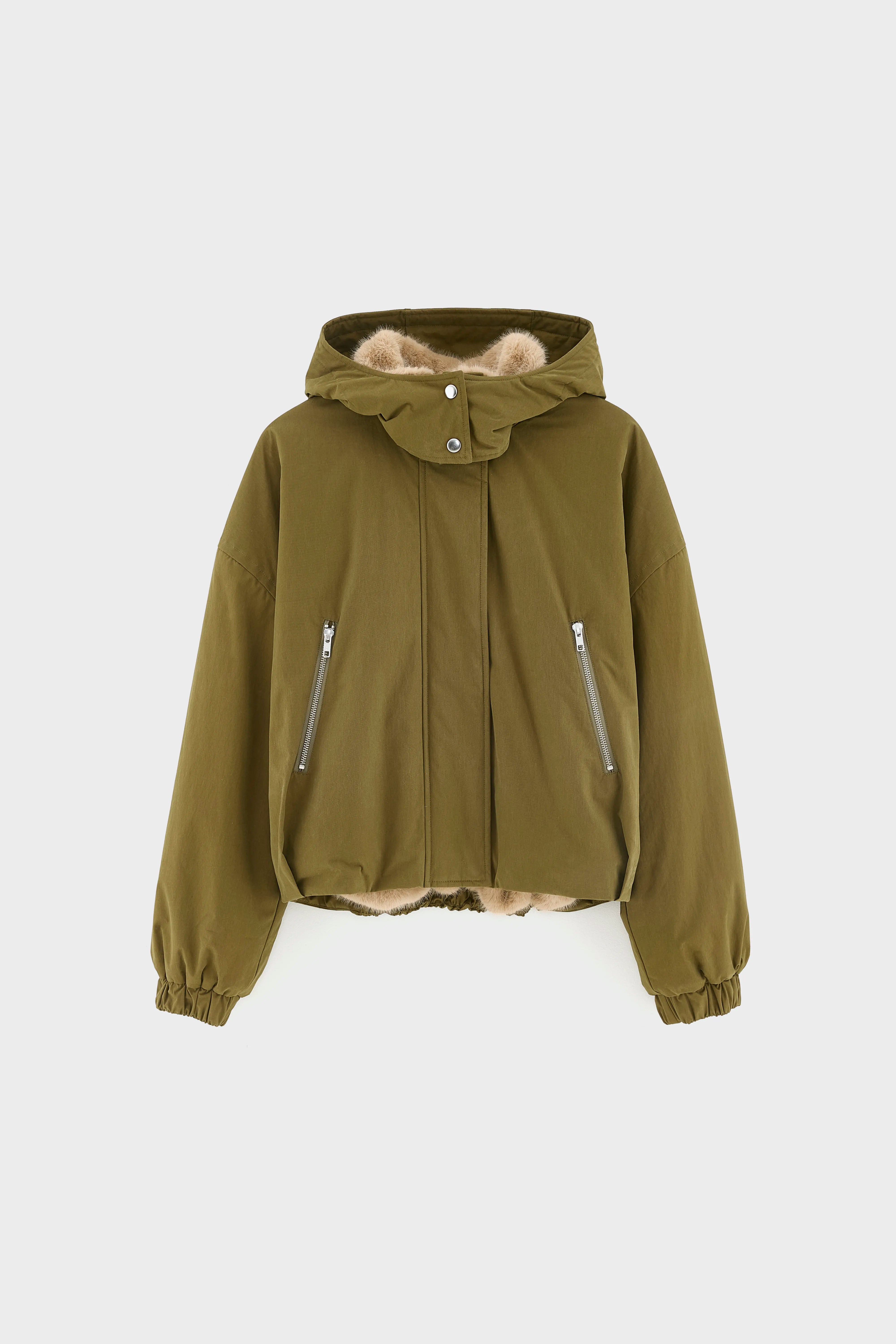 Veste cropped Herna (252 / W / MILITARY)