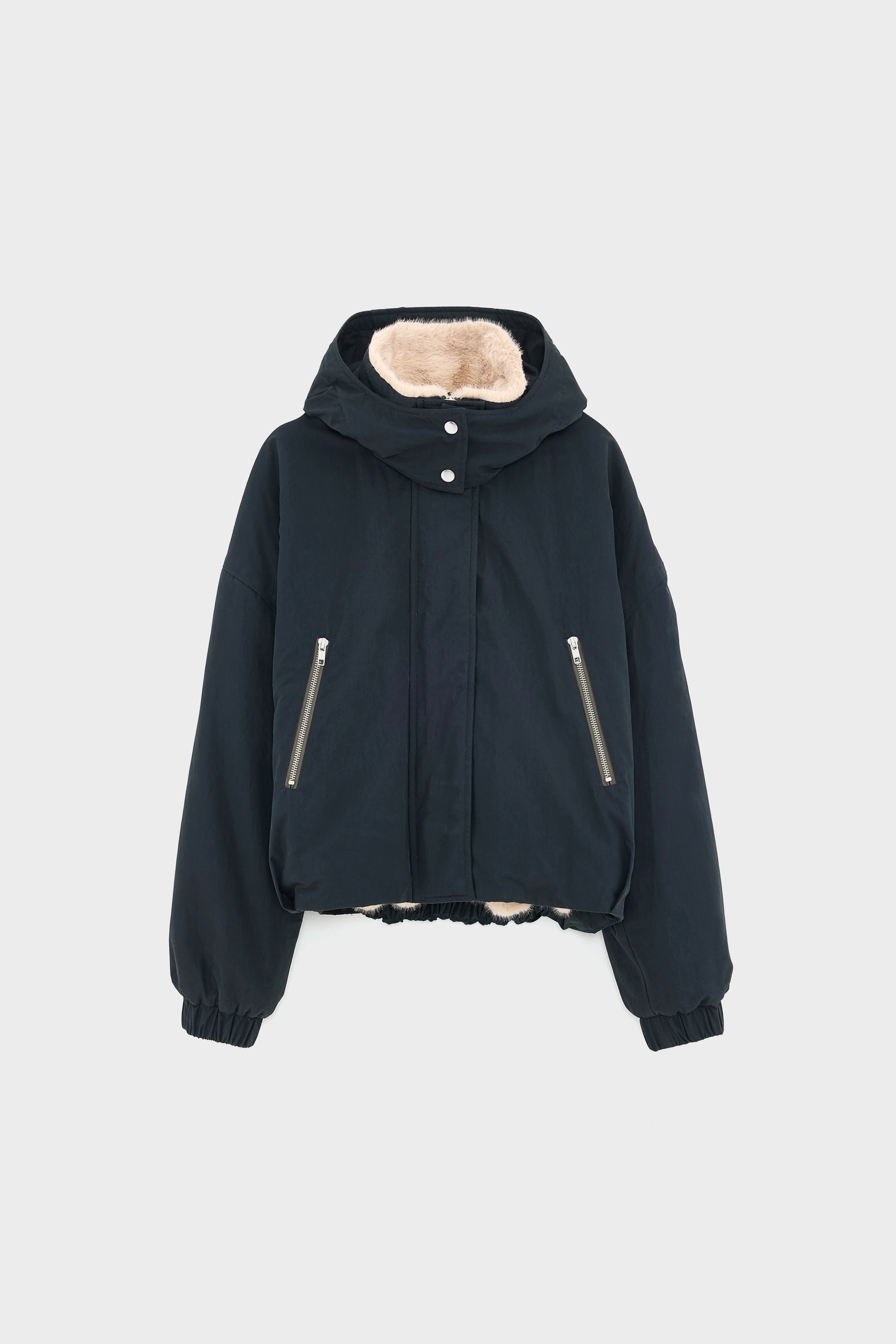 Herna cropped jacket (252 / W / BLACK BEAUTY)