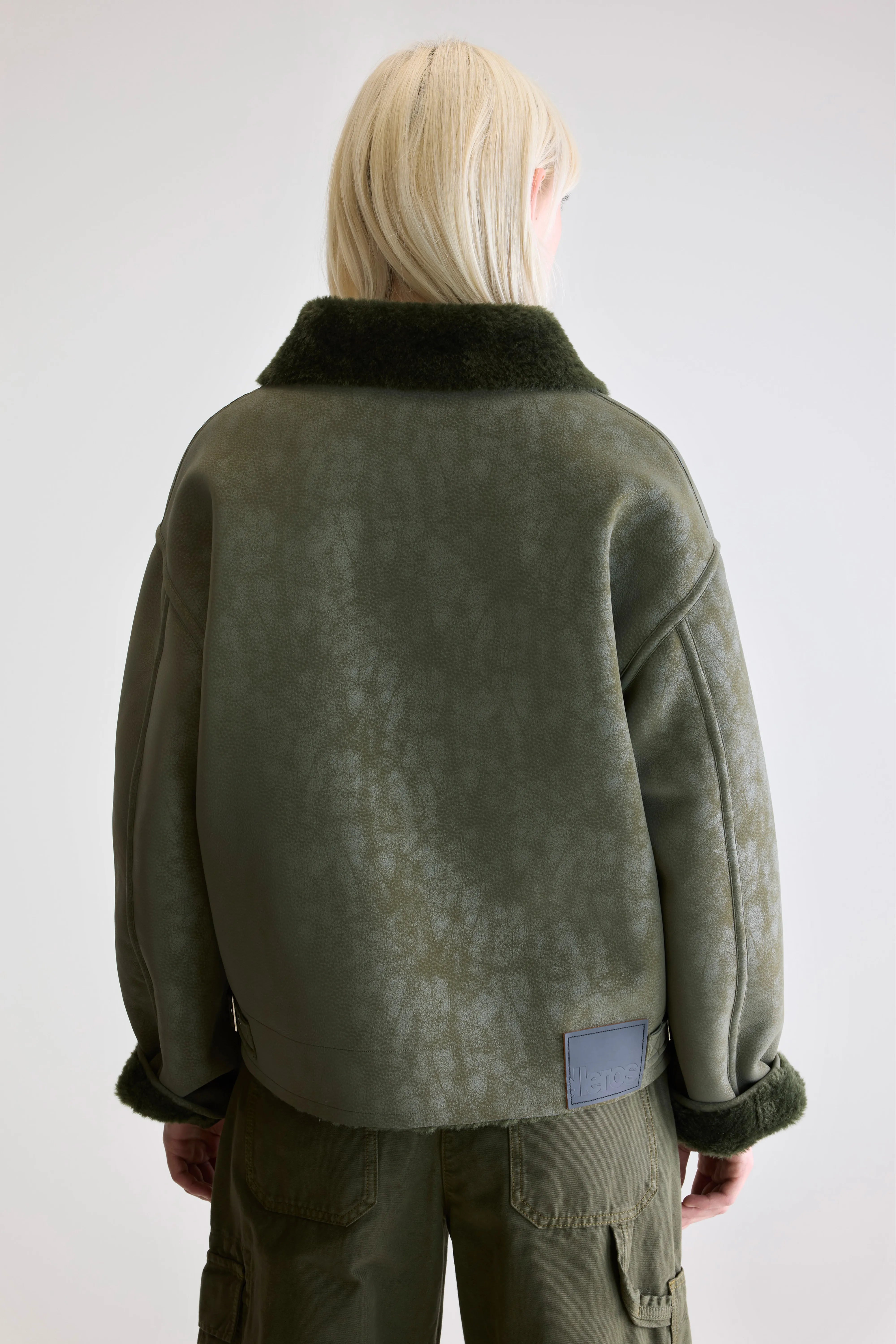 Veste Style Motard Hedwee - Forest Pour Femme | Bellerose