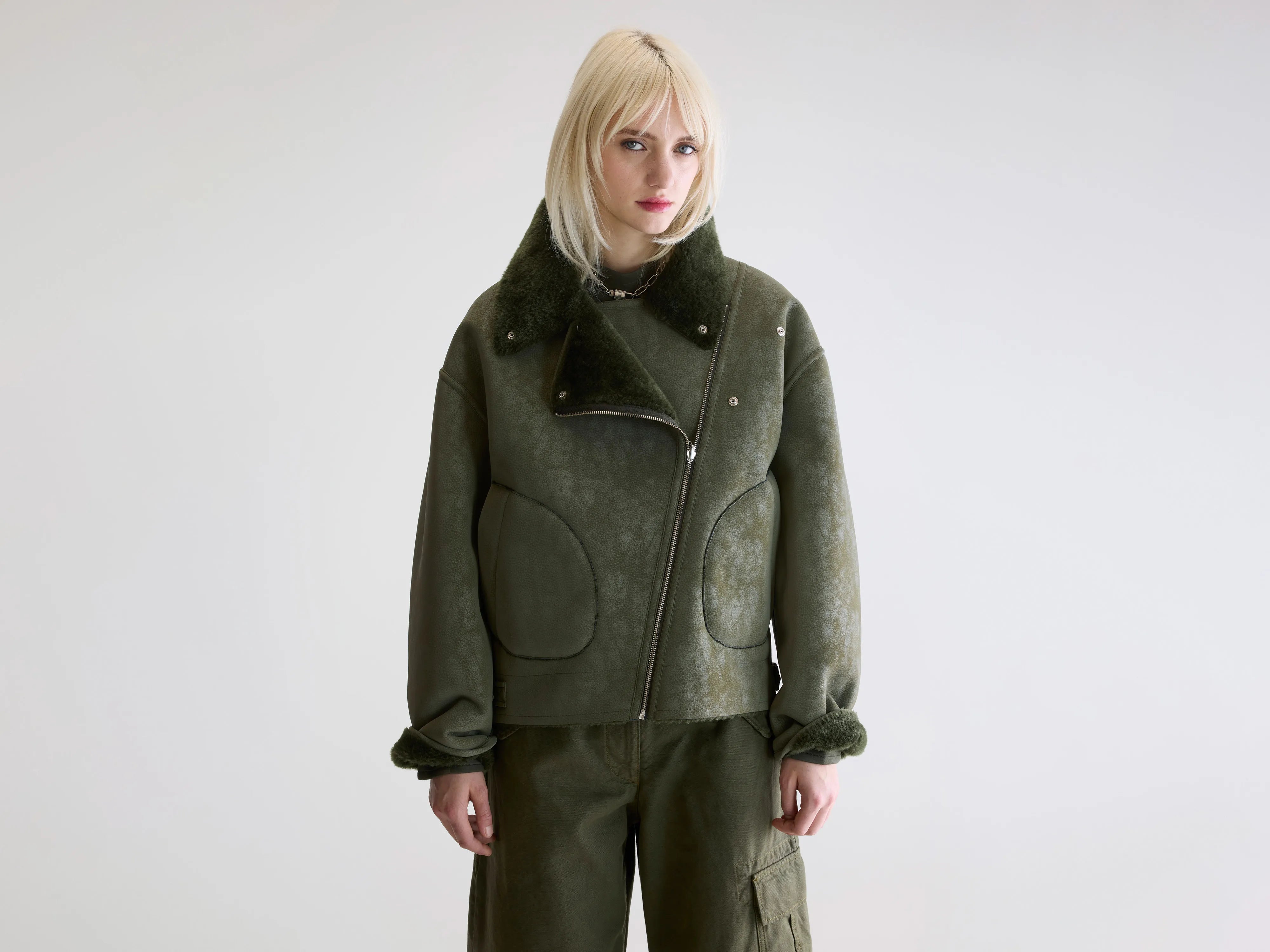 Veste style motard Hedwee (252 / W / FOREST)