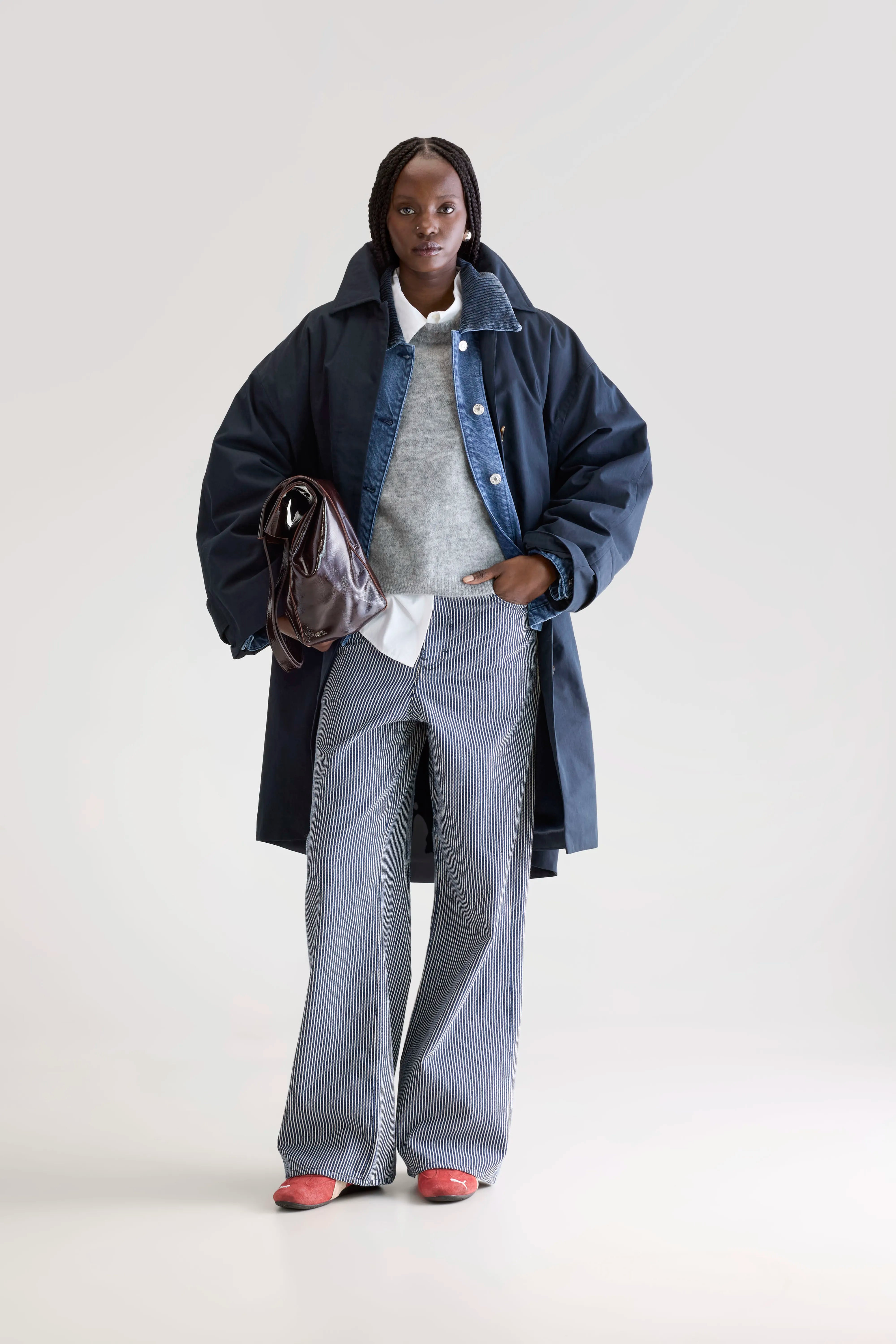 Manteau Trench Hestia - Navy Pour Femme | Bellerose