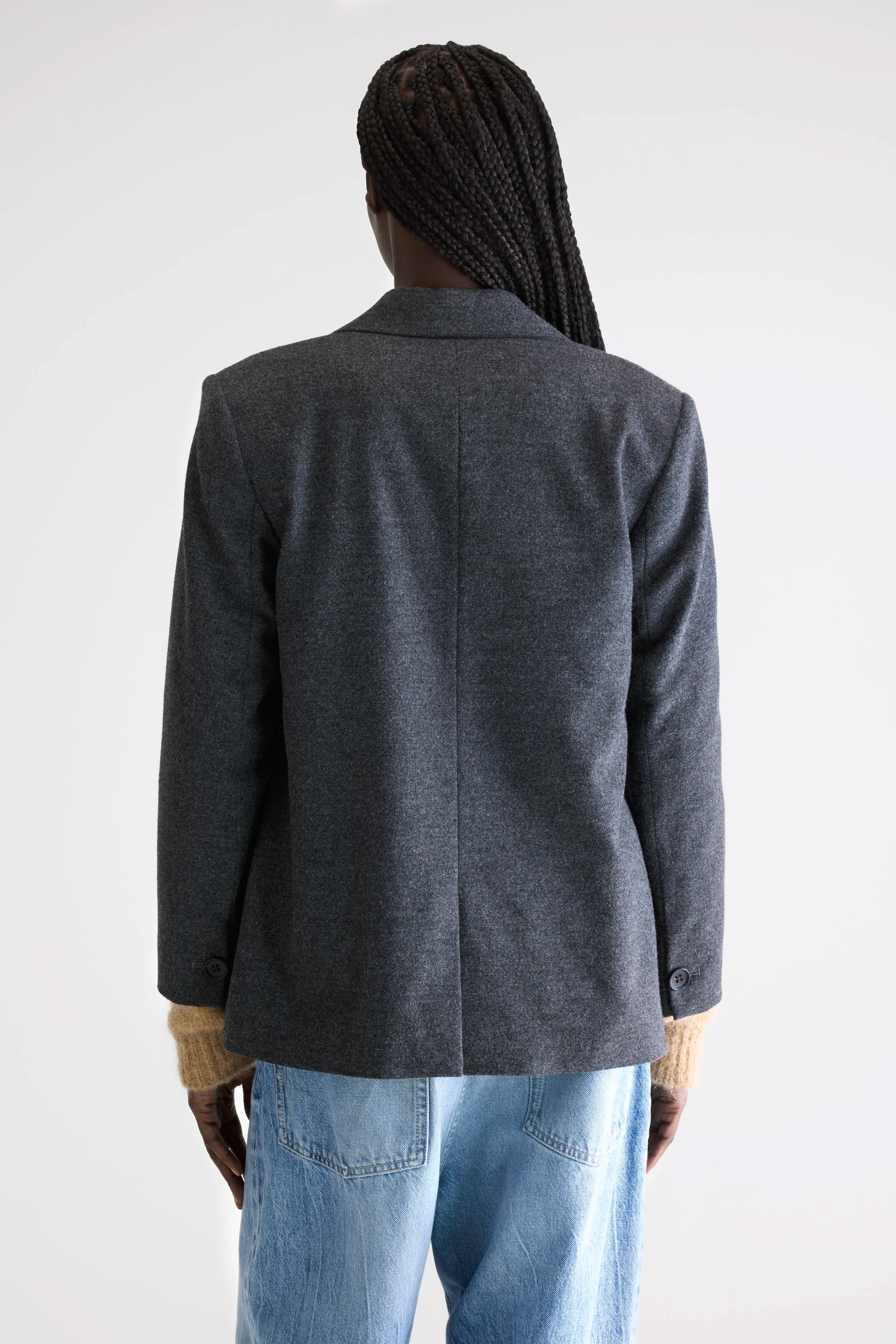Volle getailleerde grijze blazer (252 / W / ANTHRACITE)