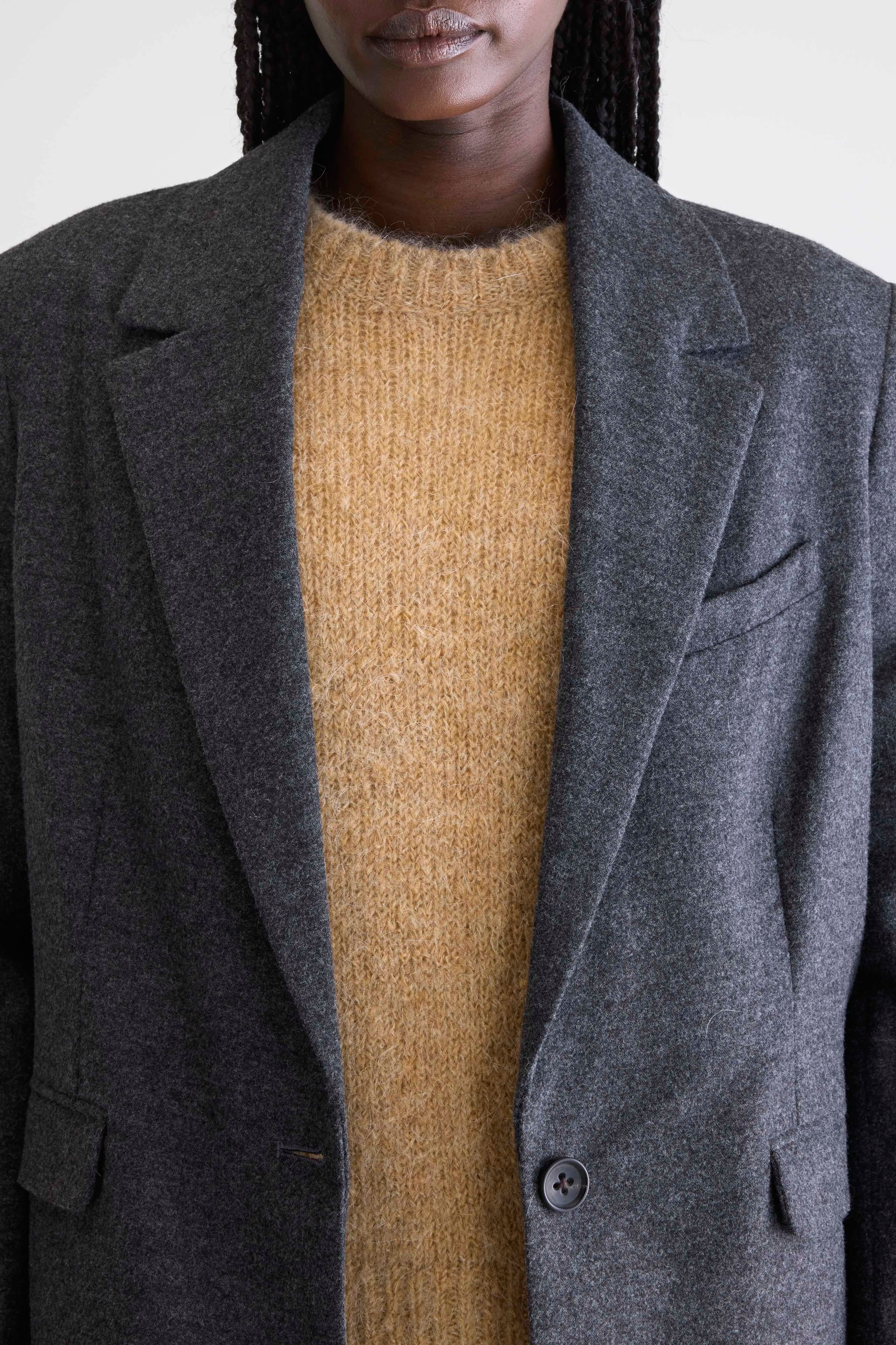 Volle getailleerde grijze blazer (252 / W / ANTHRACITE)