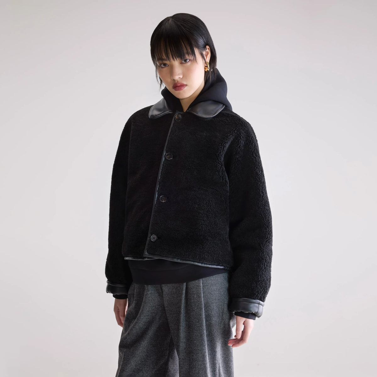 Reversible leather jacket for women | Bellerose