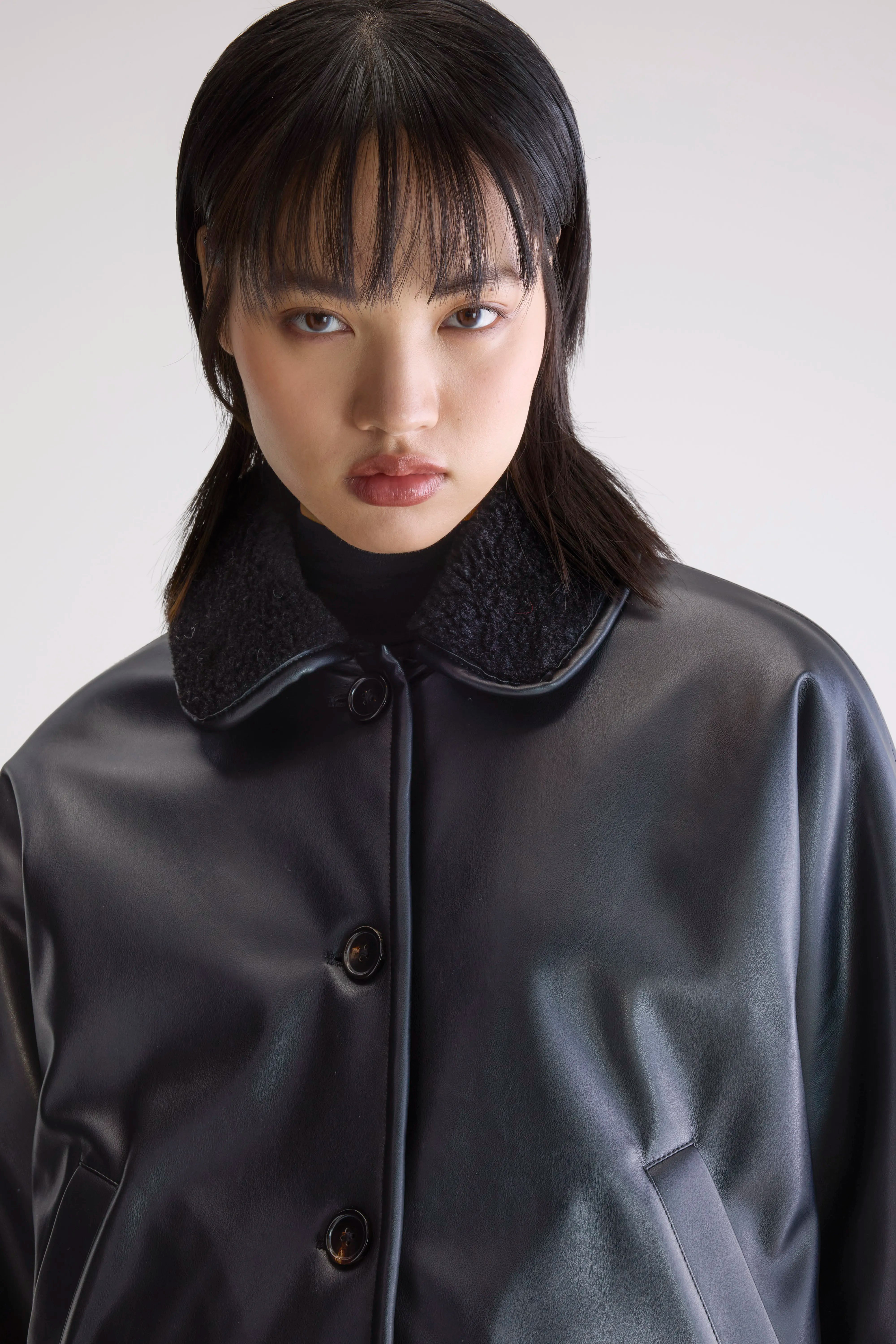 Veste en similicuir Josh (252 / W / BLACK)
