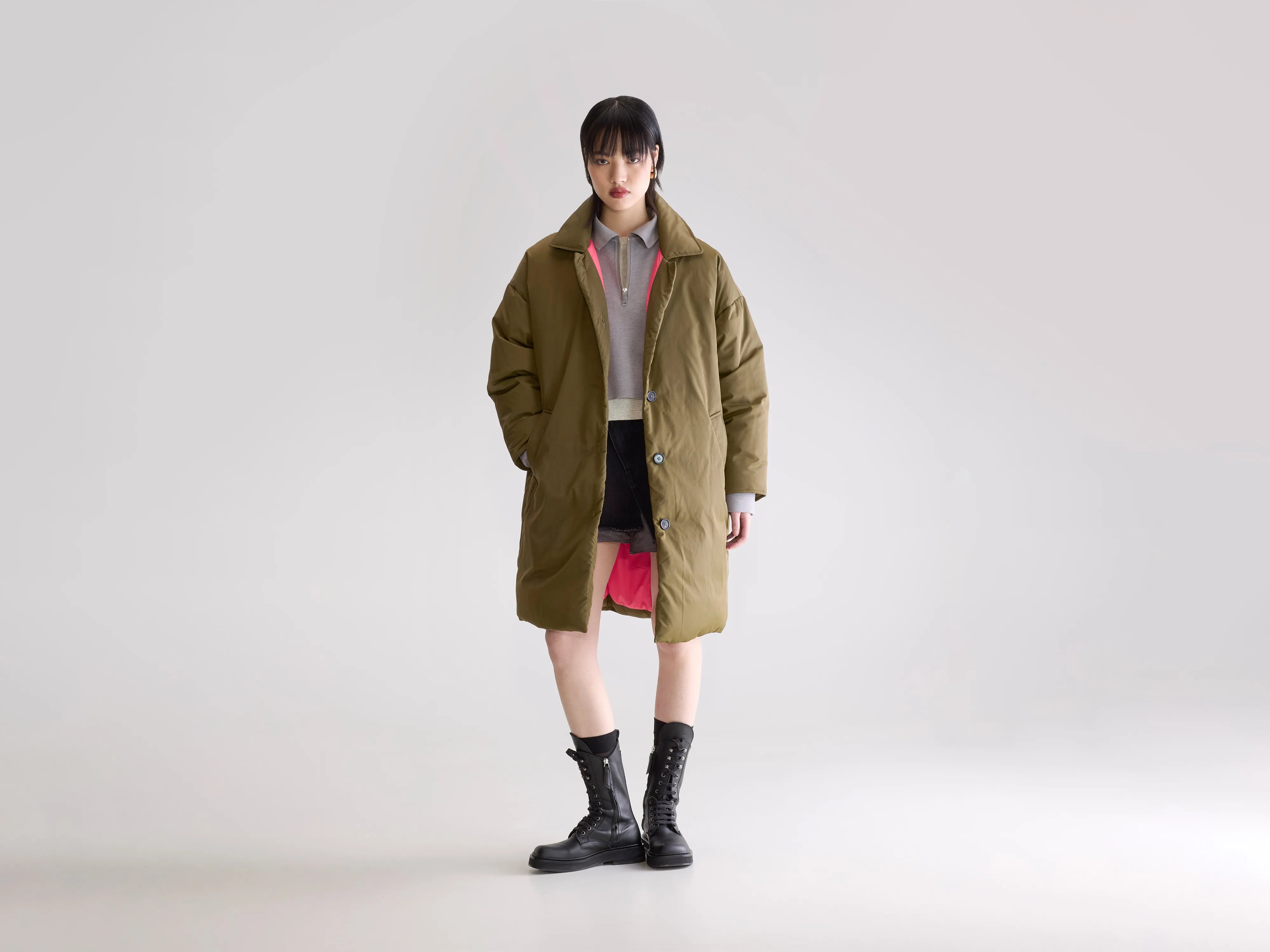 Hatha padded coat (252 / W / MILITARY)