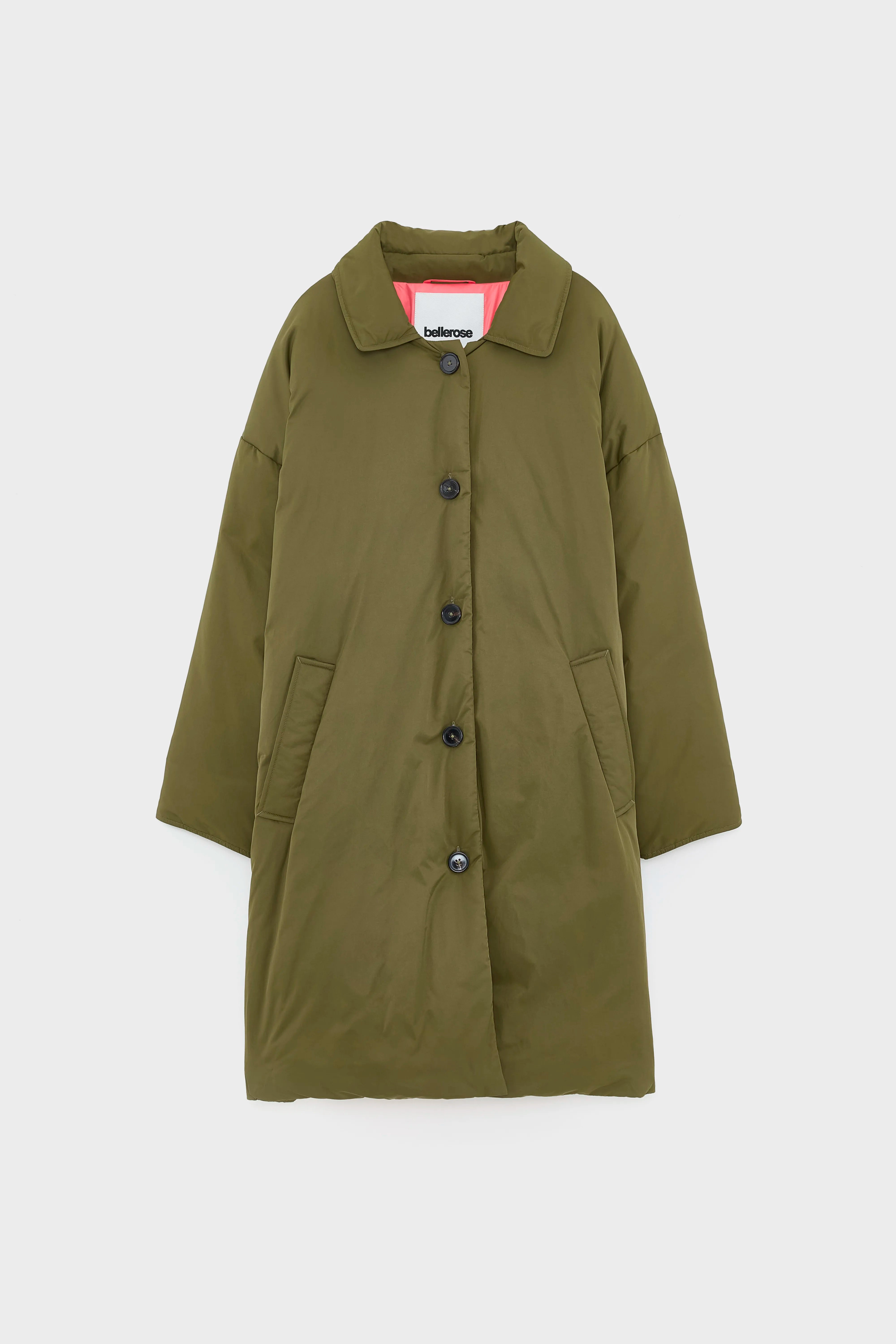 Hatha gewatteerde mantel (252 / W / MILITARY)
