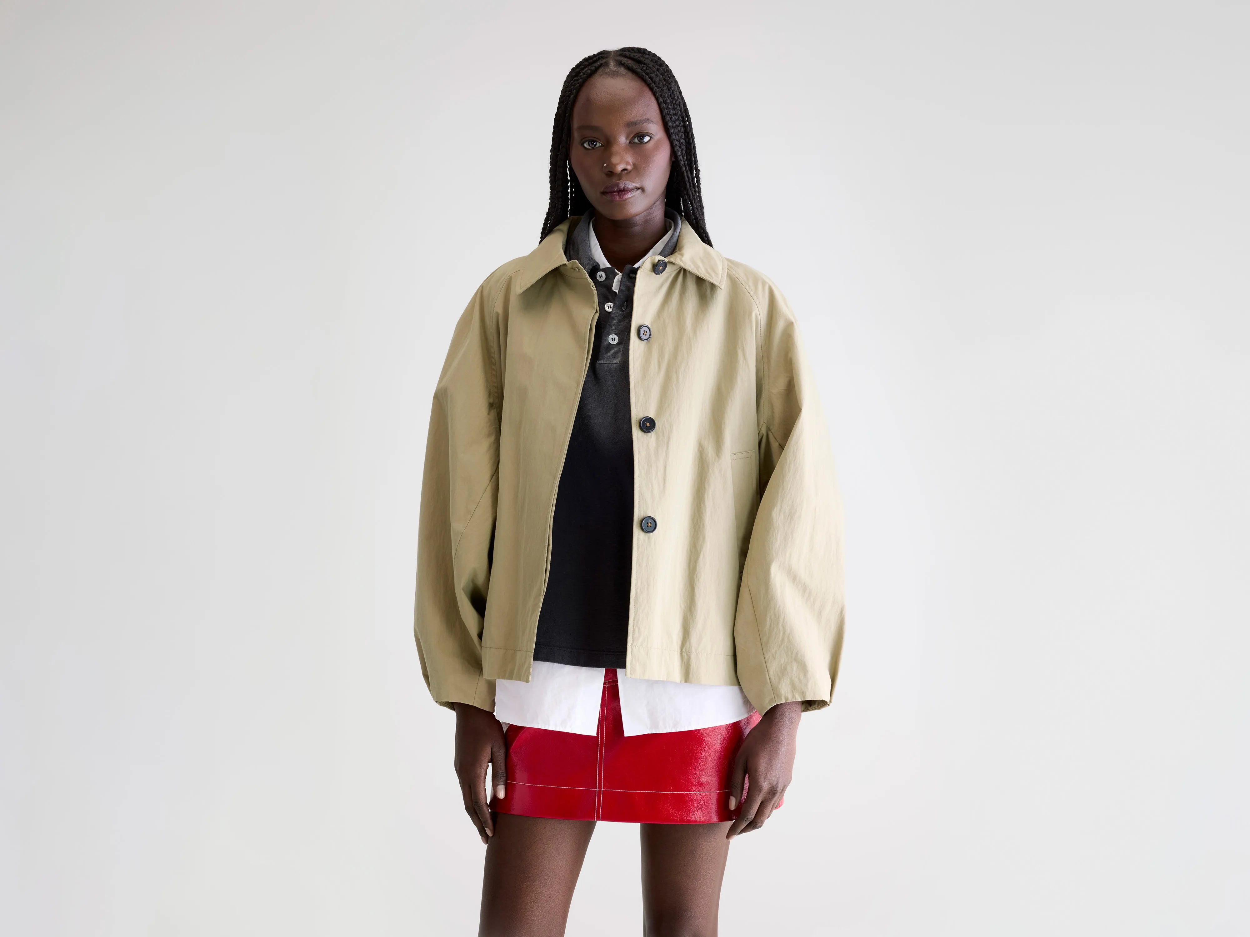 Jodie relaxed trenchcoat (252 / W / CLAY)