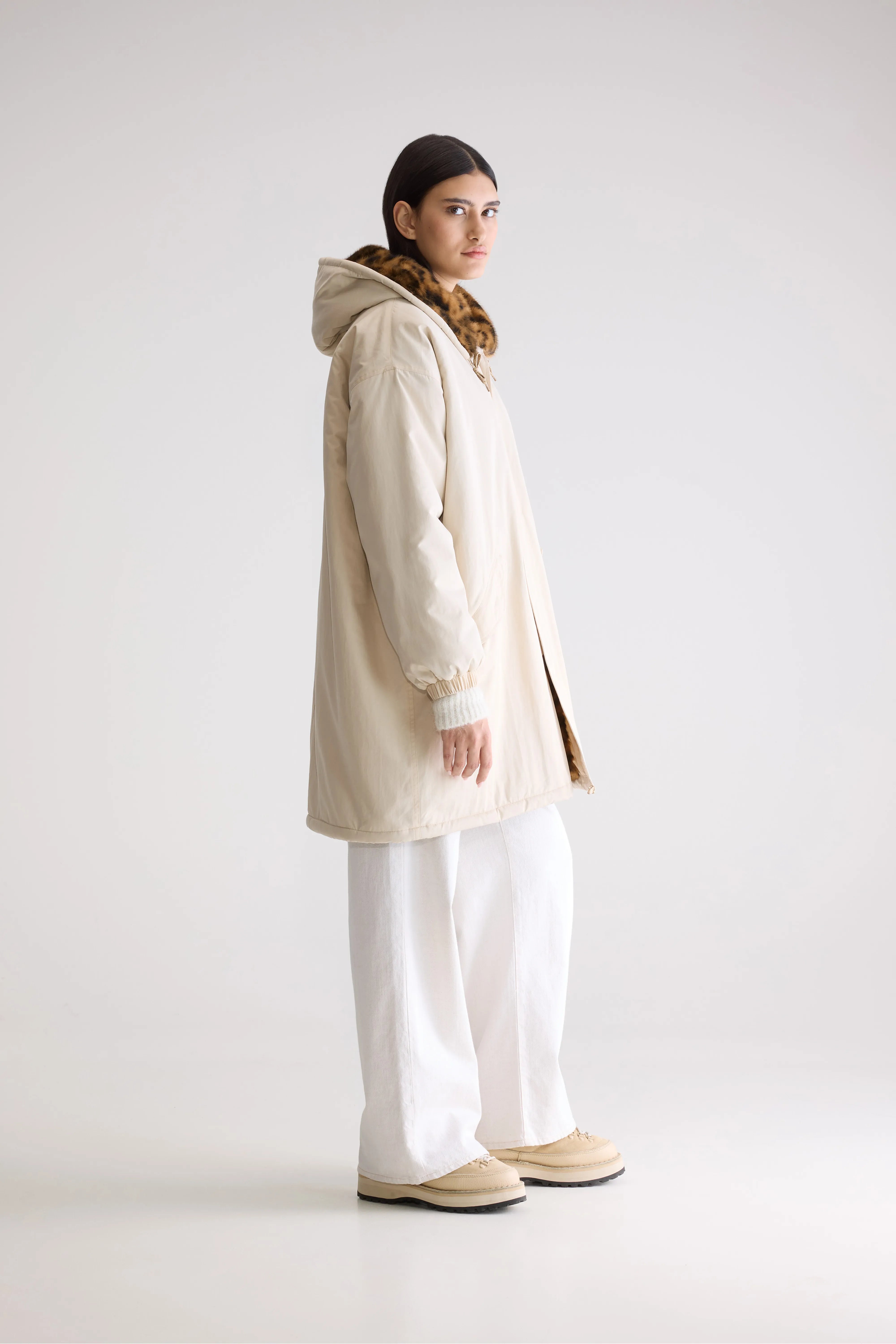 Parka À Capuche Laos - Natural Pour Femme | Bellerose