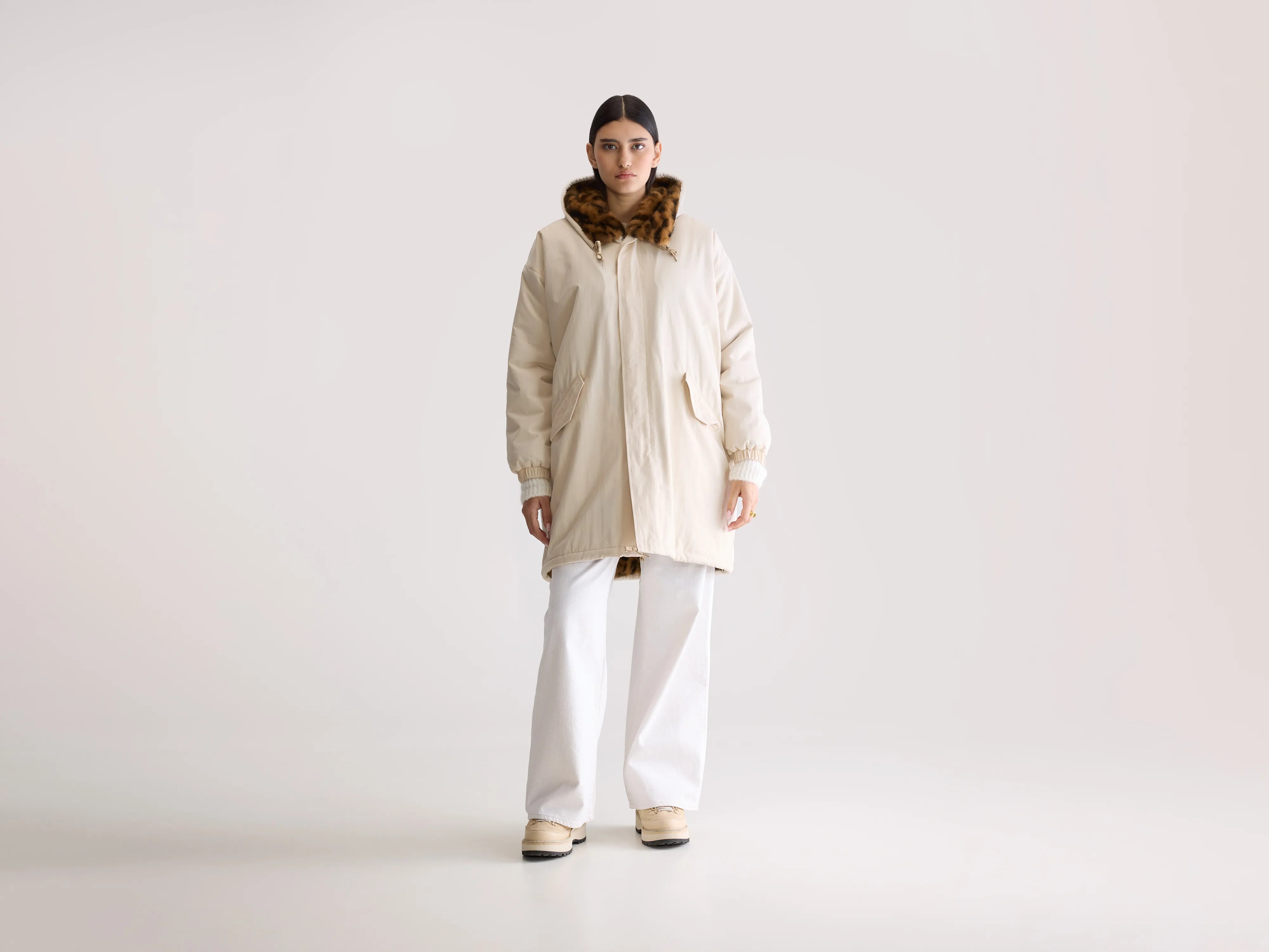 Laos hooded parka (252 / W / NATURAL)