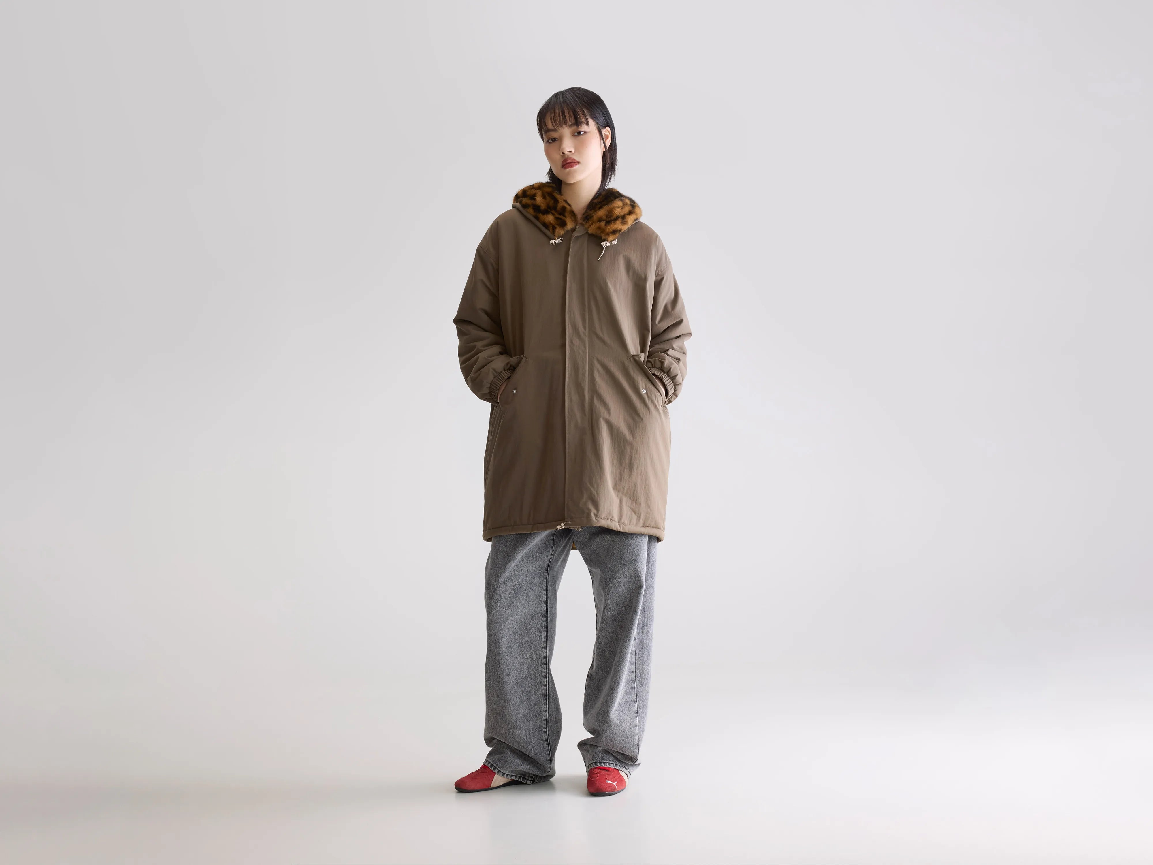 Laos hooded parka (252 / W / SAGE)