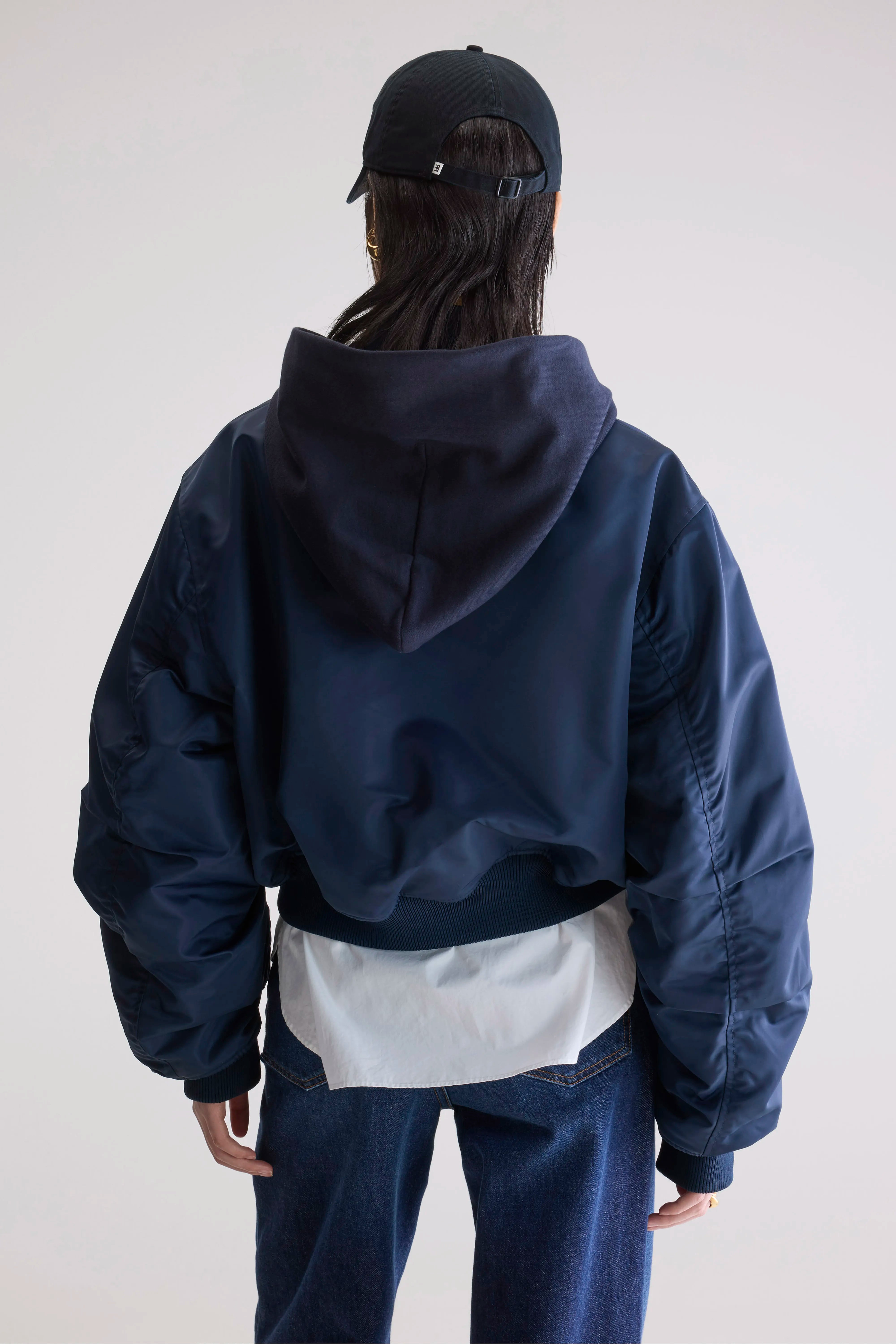 Harty bomber jacket (252 / W / NAVY)