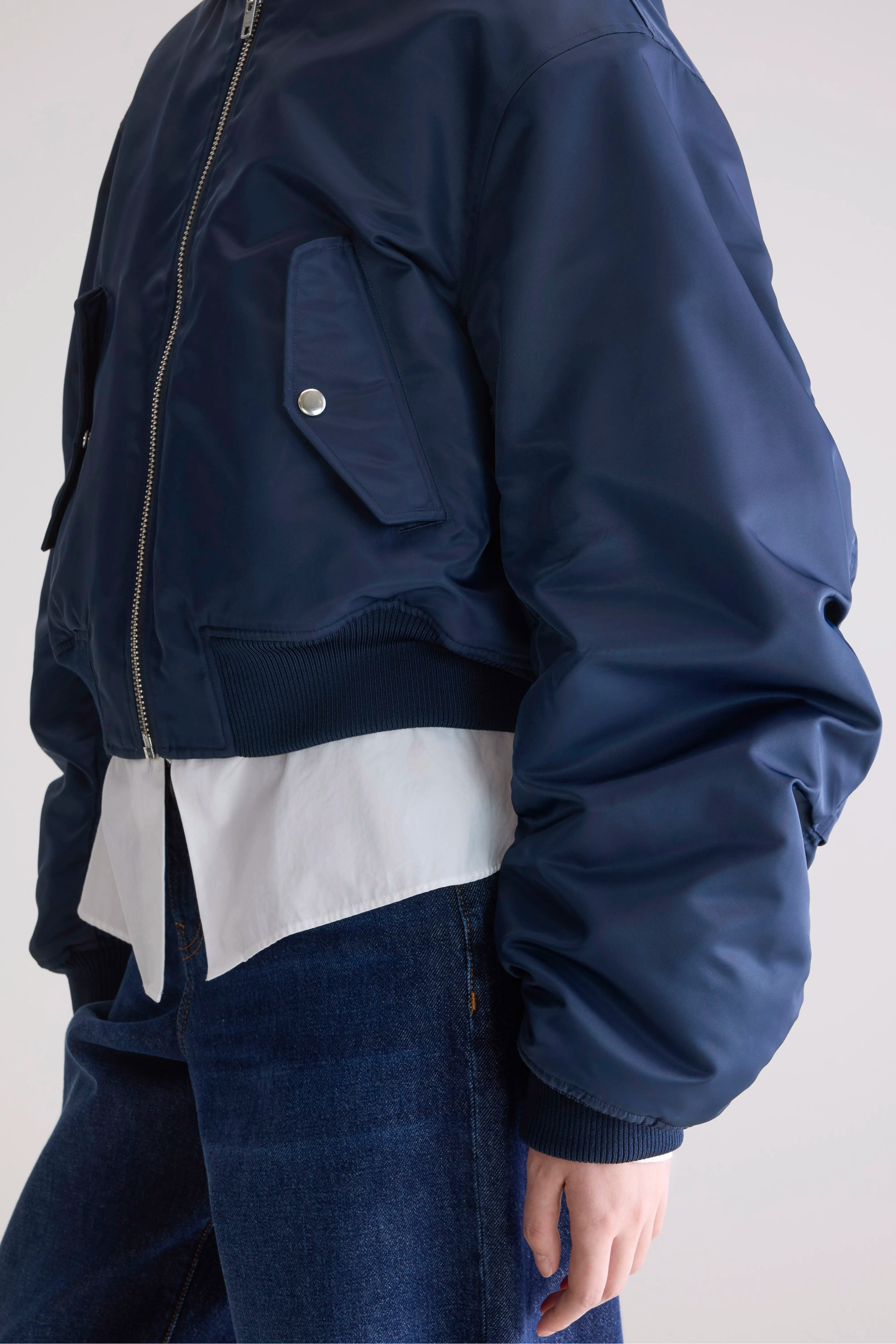 Harty bomber jacket (252 / W / NAVY)
