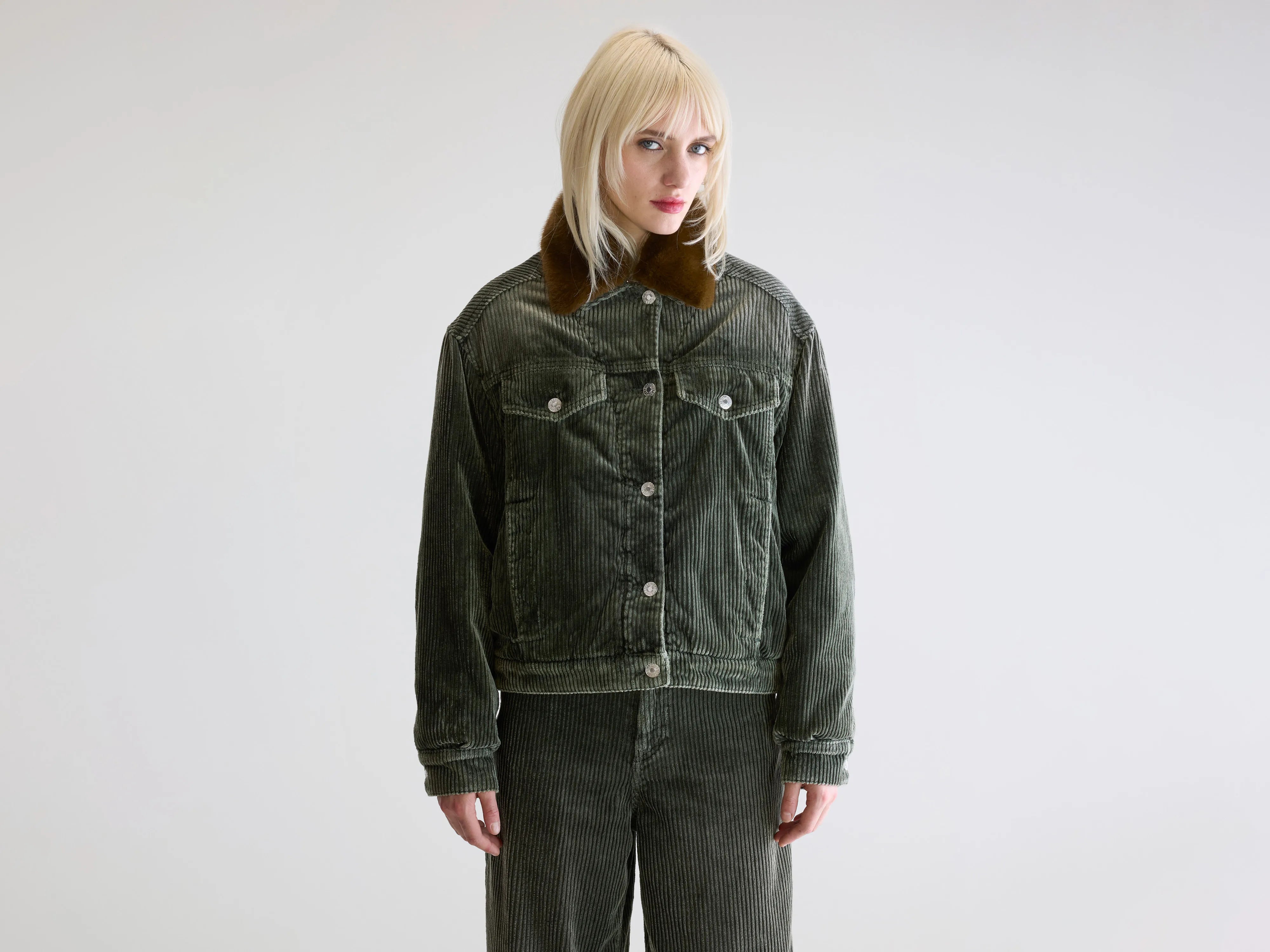 Payne corduroy jas  (252 / W / SAGE)