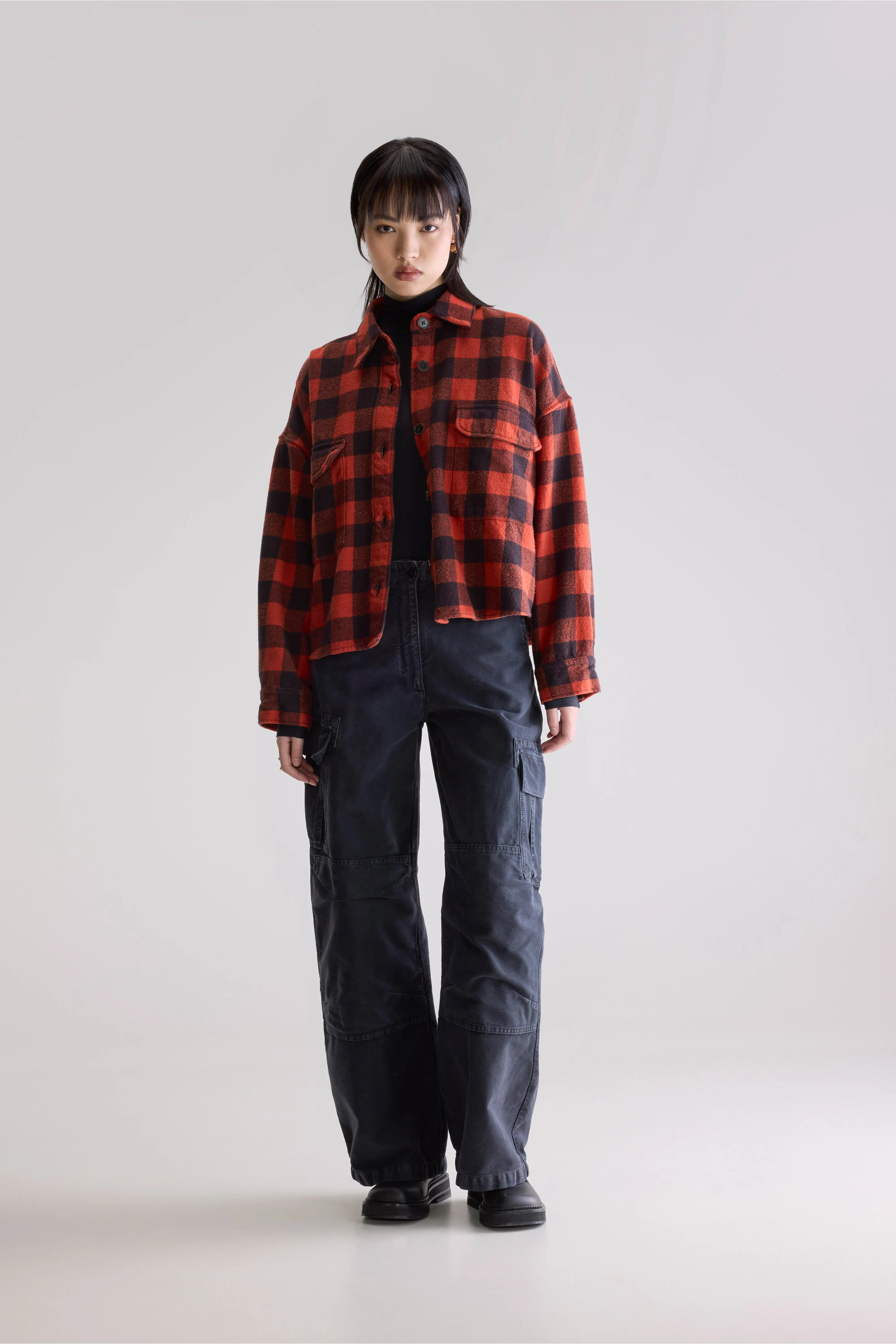 Wyat Geruit Overshirt - Check c Voor Dames | Bellerose