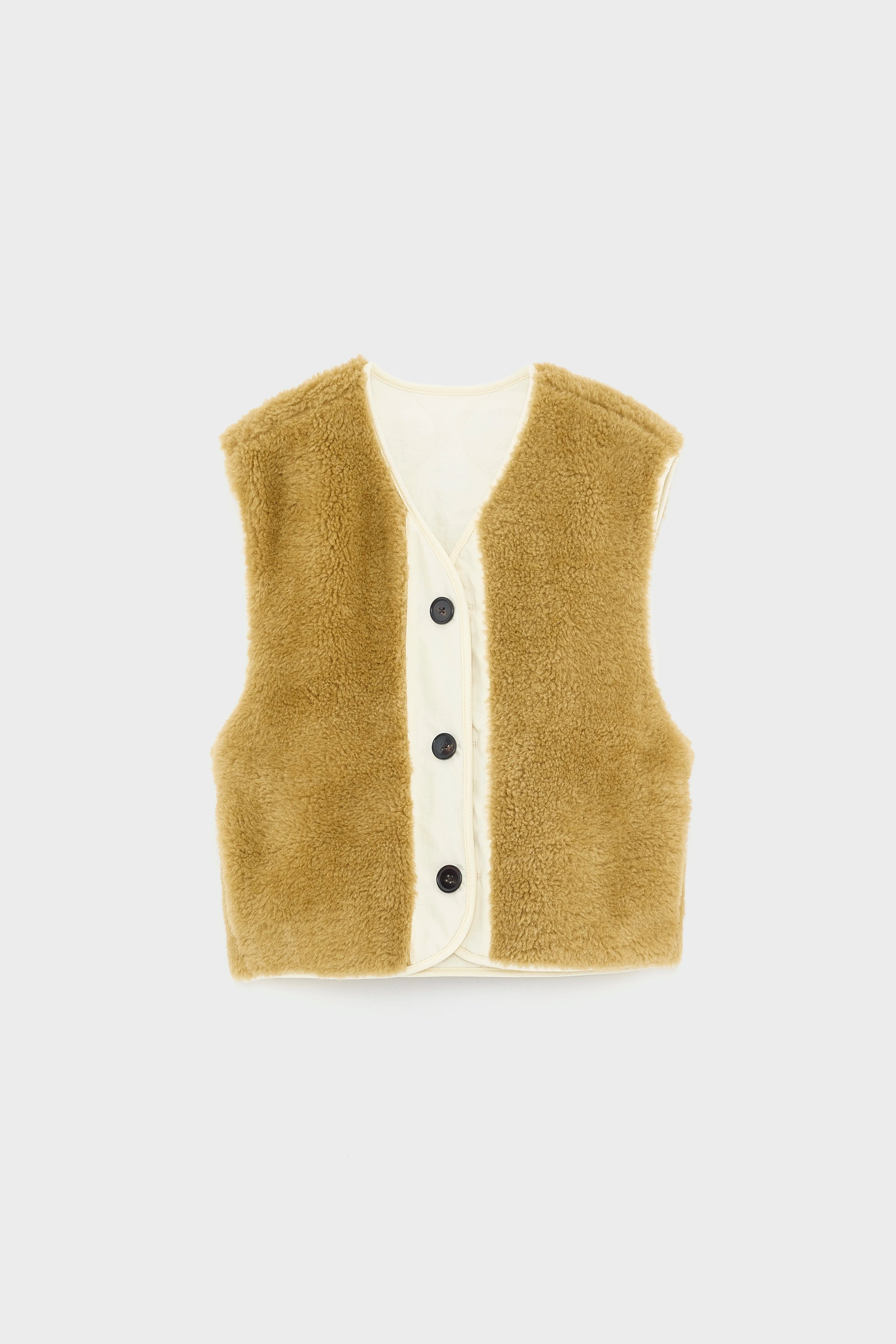 Eloise mouwloze jas (252 / W / BUTTER)