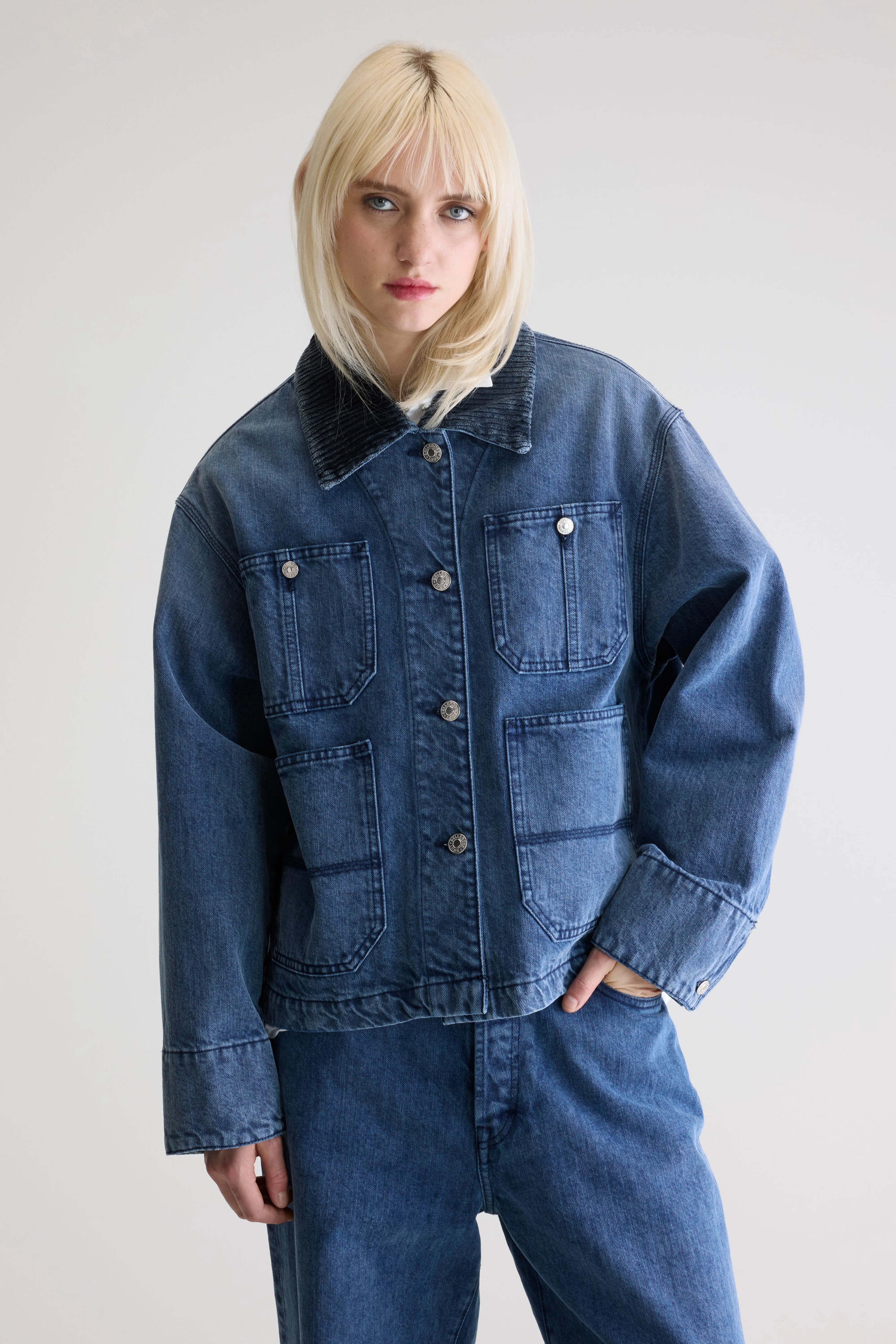 Pila Denim Jacket - Blue snow For Women | Bellerose