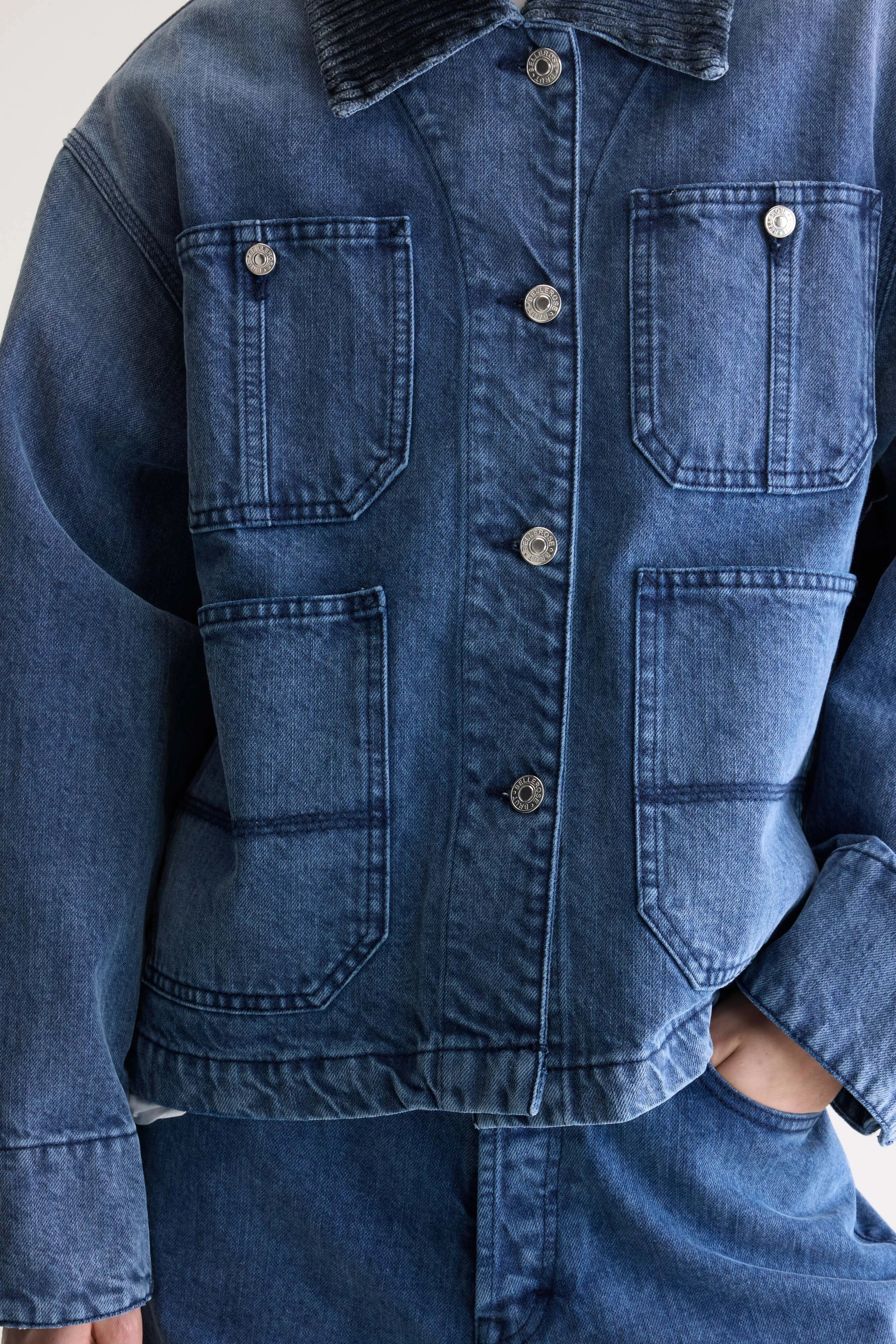 Pila Denim Jacket - Blue snow For Women | Bellerose