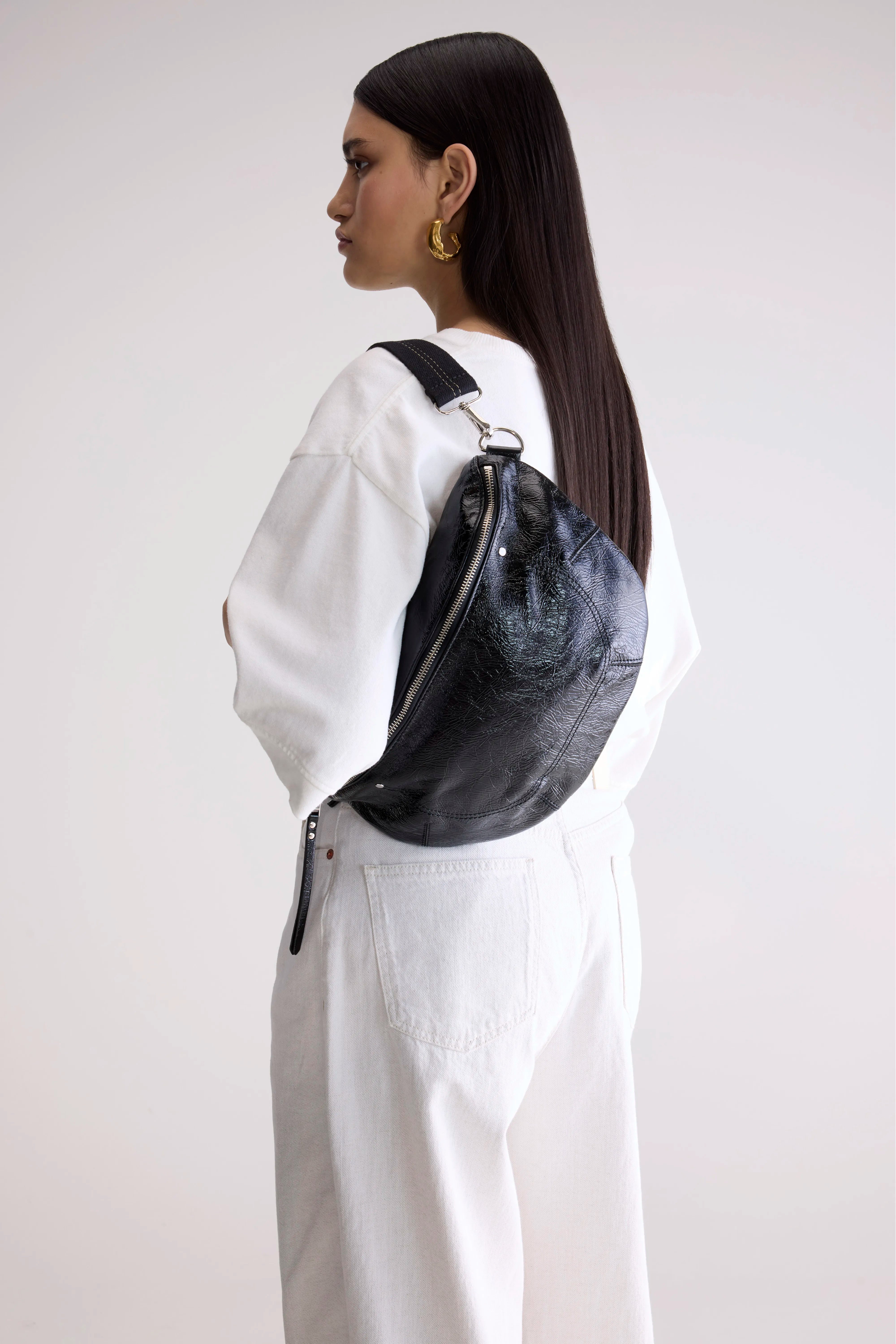 Souply Sling Bag - Off black For Women | Bellerose