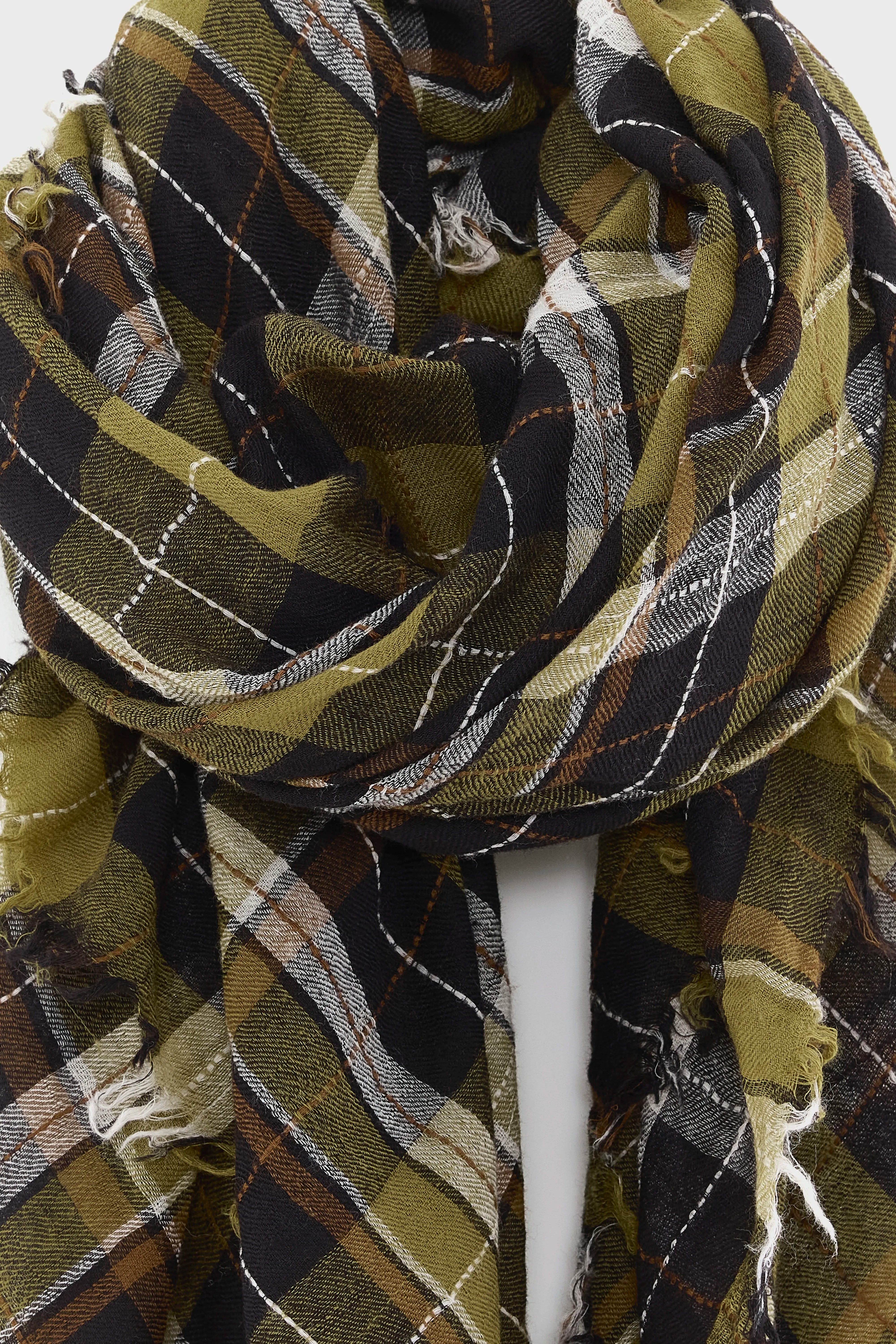 Soli weaved scarf (252 / W / CHECK B)