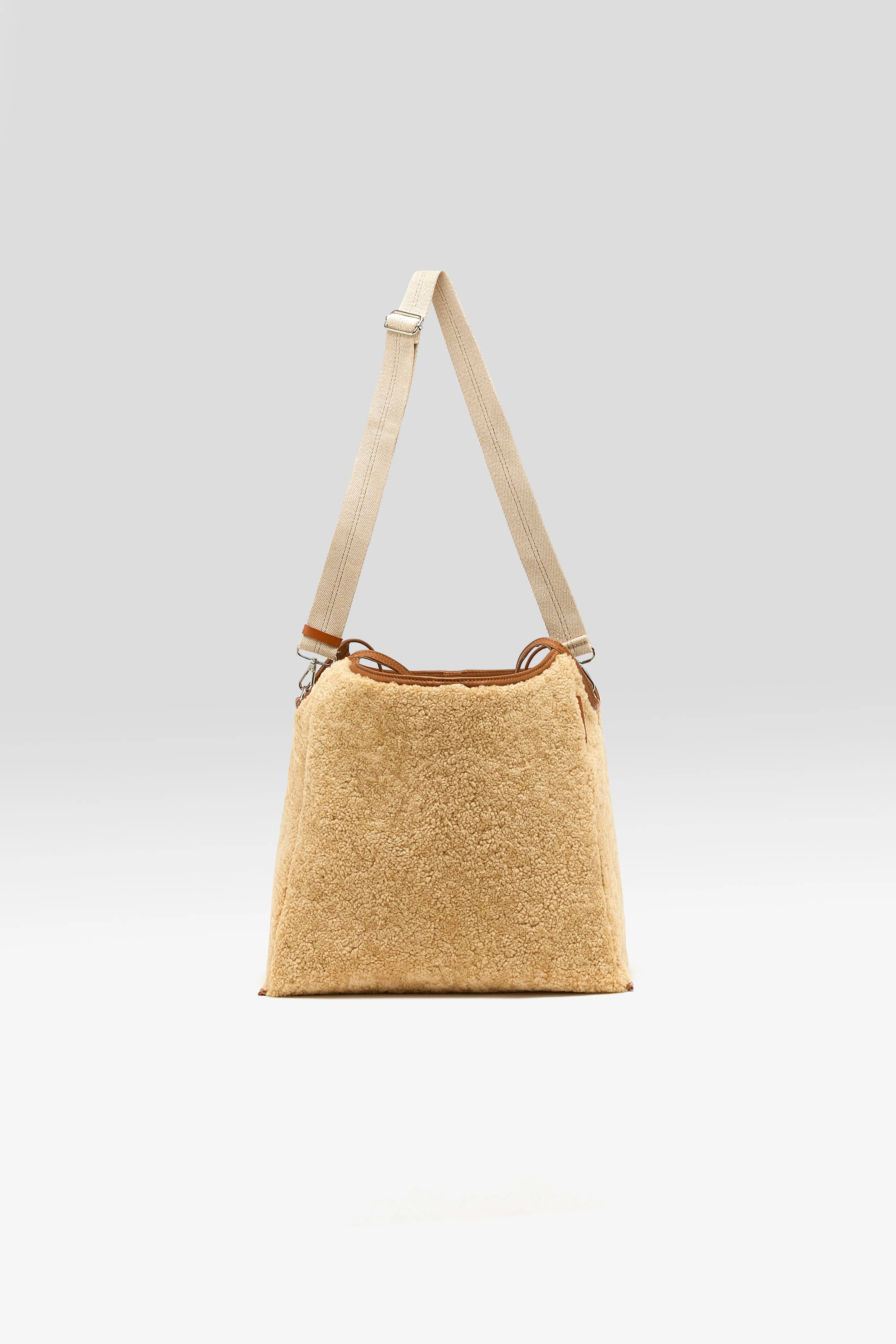 Sing Shearling Handtas - Cognac / Savanna Voor Dames | Bellerose
