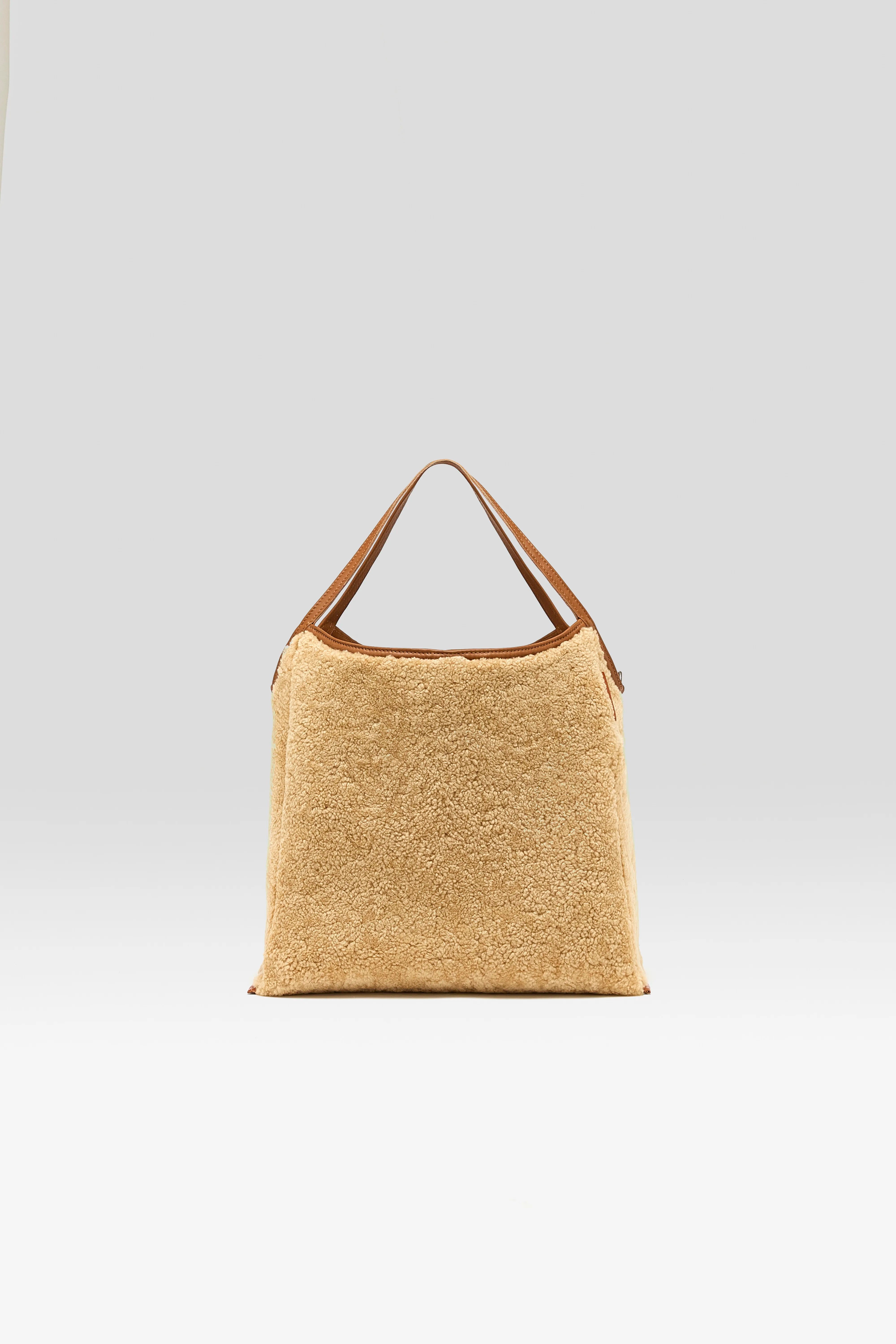 Sing Shearling Handtas - Cognac / Savanna Voor Dames | Bellerose