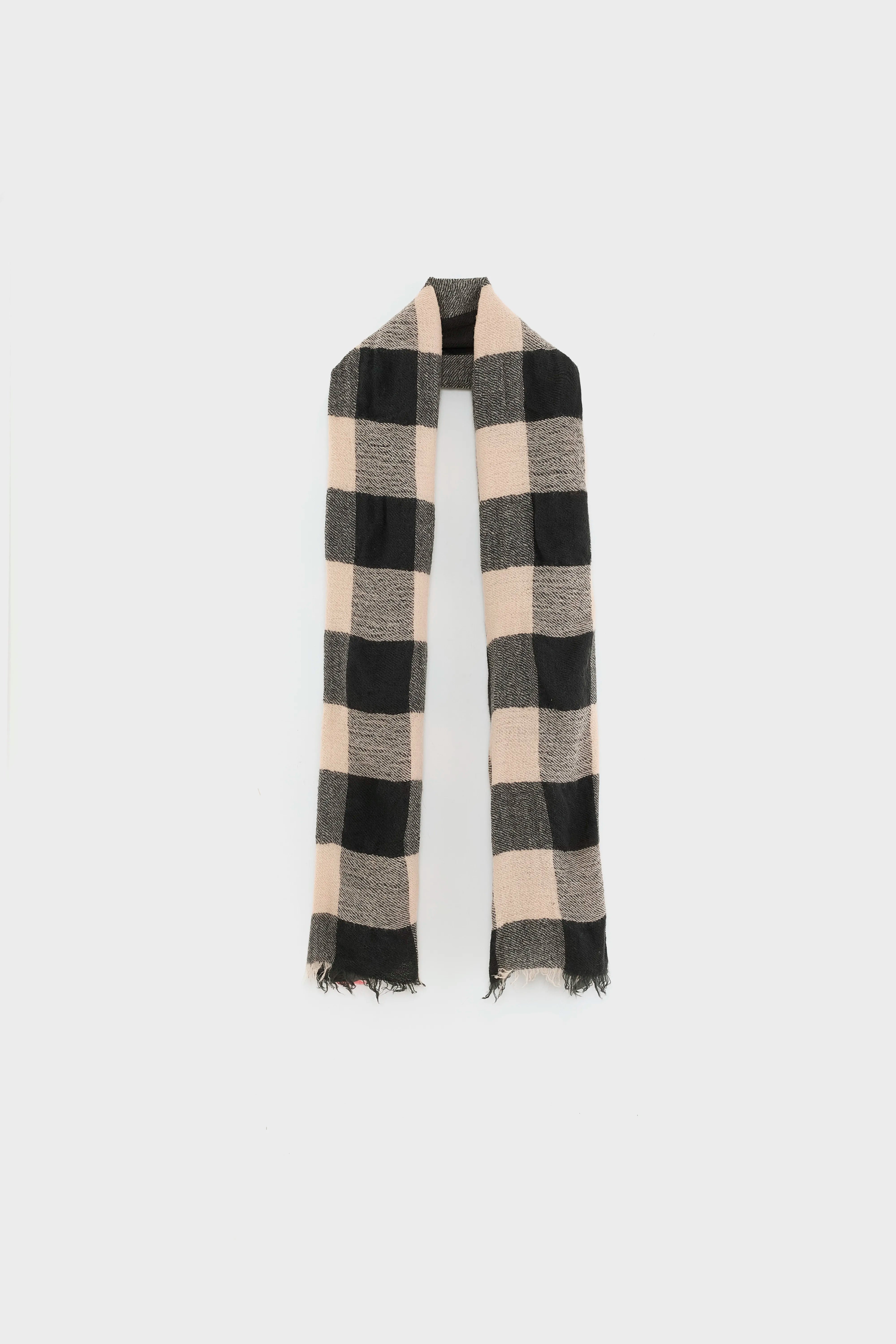 Écharpe À Carreaux Sidor - Candy / Jet set / Smoke grey Pour Femme | Bellerose
