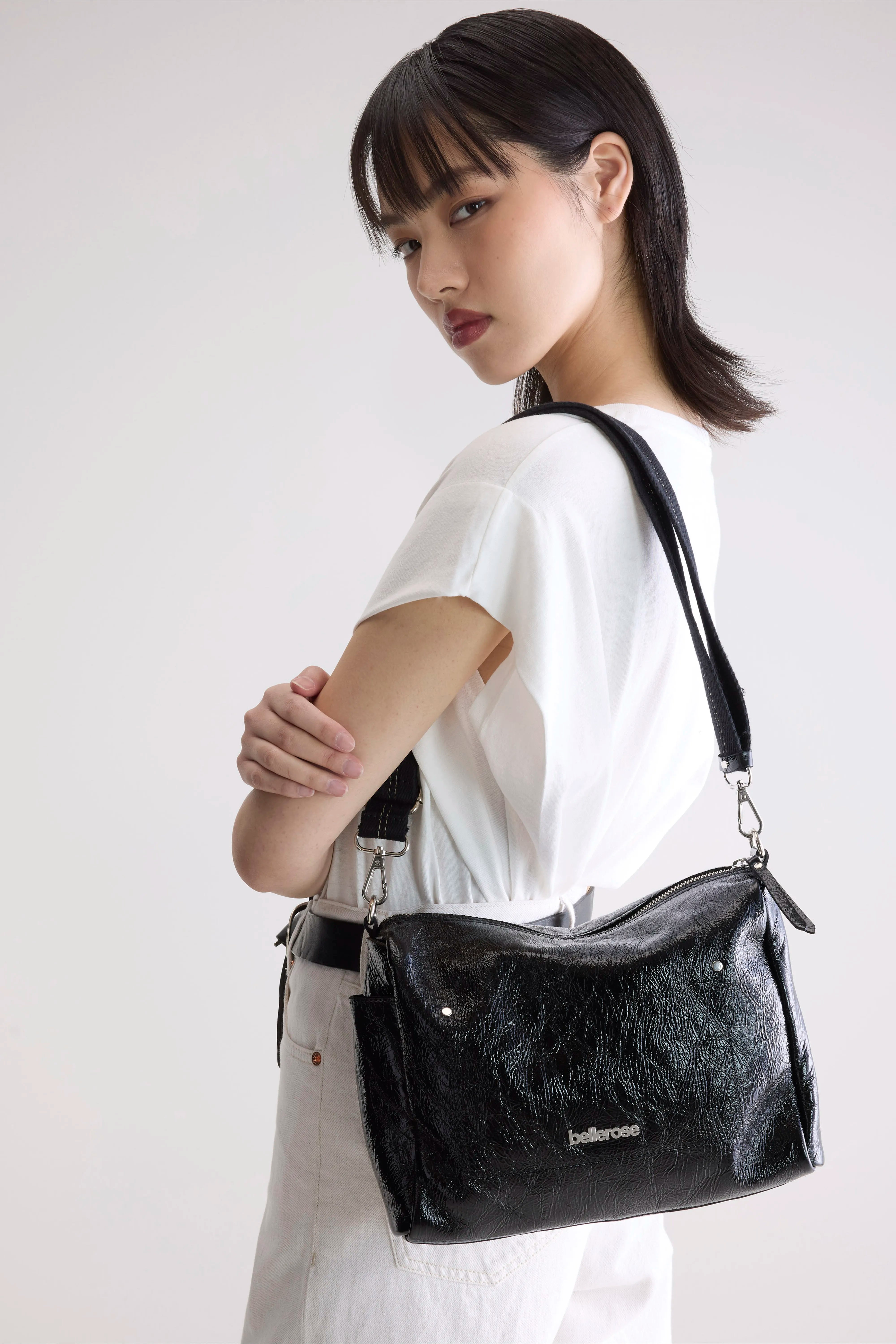 Sobel Crossbody Tas - Off black Voor Dames | Bellerose