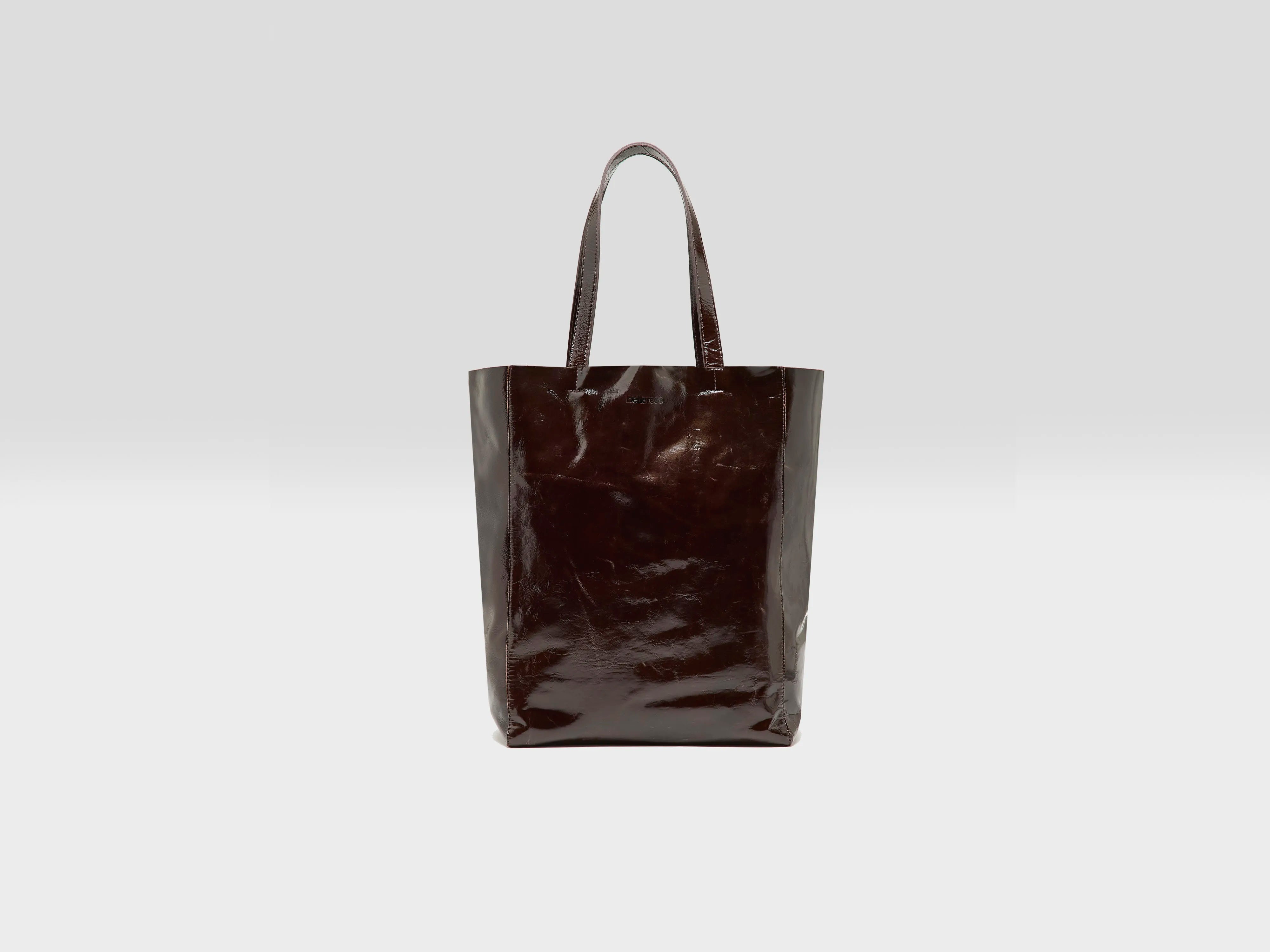 Nirya bordeaux lakleren totebag (252 / W / WINE)