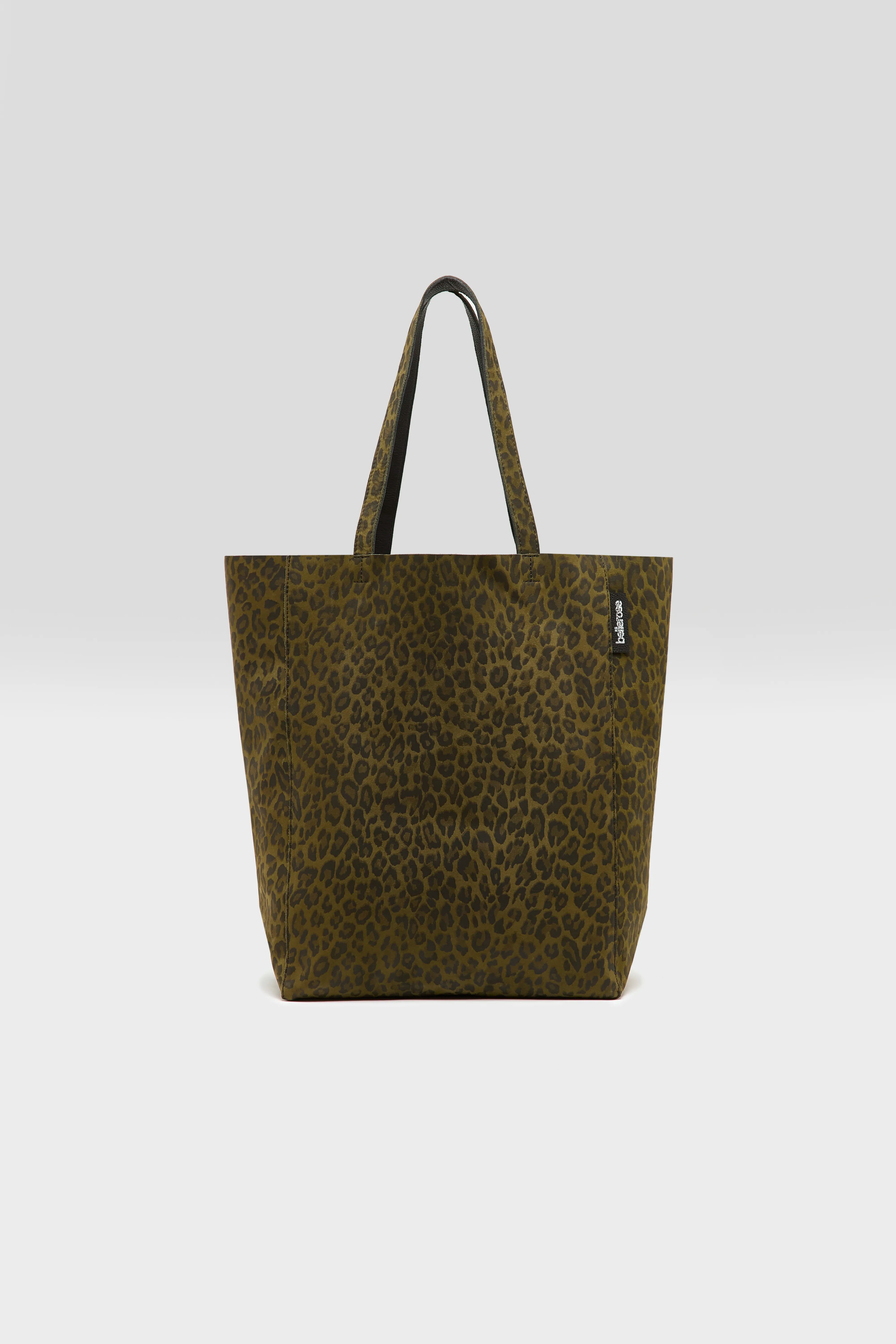 Nirya Luipaardprint Totebag - Dark roast / Forest Voor Dames | Bellerose