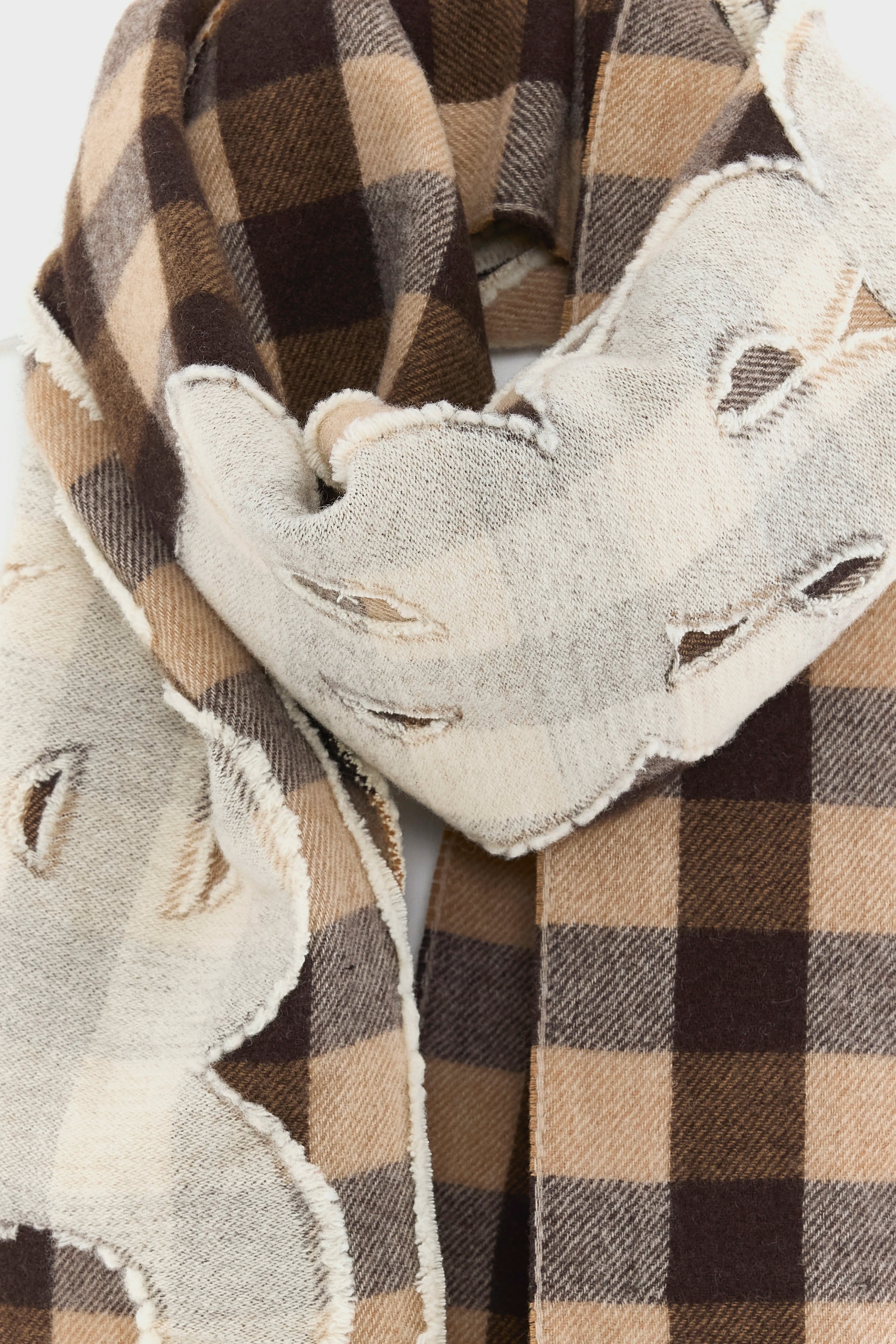 Écharpe En Tartan Mut - Butter / Dark roast / Stone Pour Femme | Bellerose