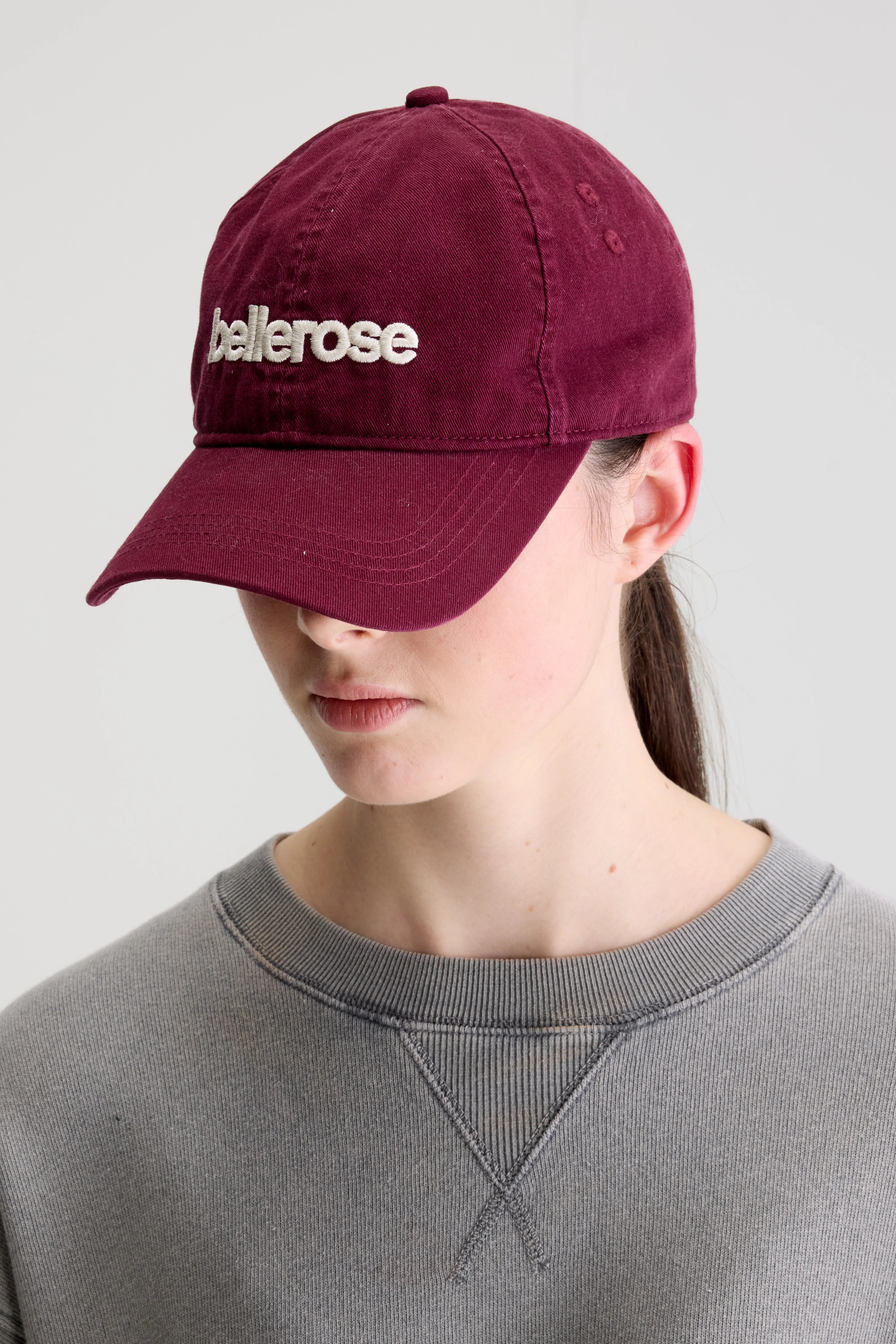 Dacor Burgundy Baseball Cap - Ecru / Fig For Unisex | Bellerose