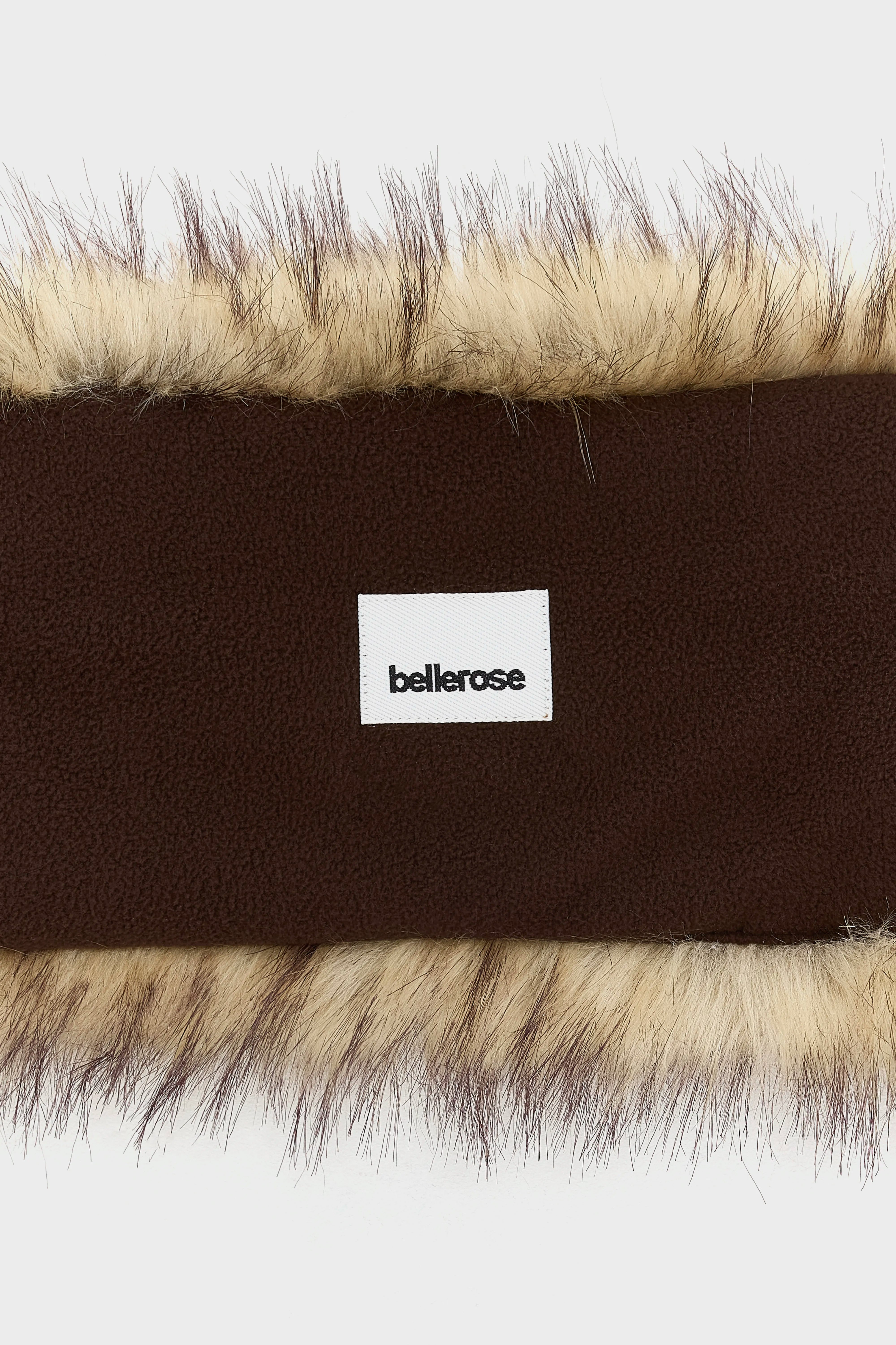 Holo Faux-fur Collar - Dark roast / Savanna For Women | Bellerose