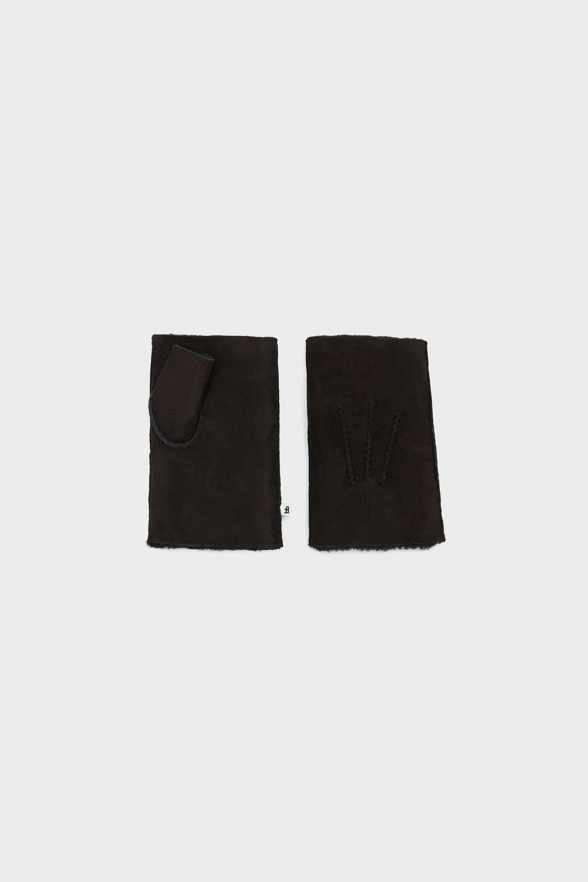 Manhok Fingerless Gloves - Black For Women | Bellerose