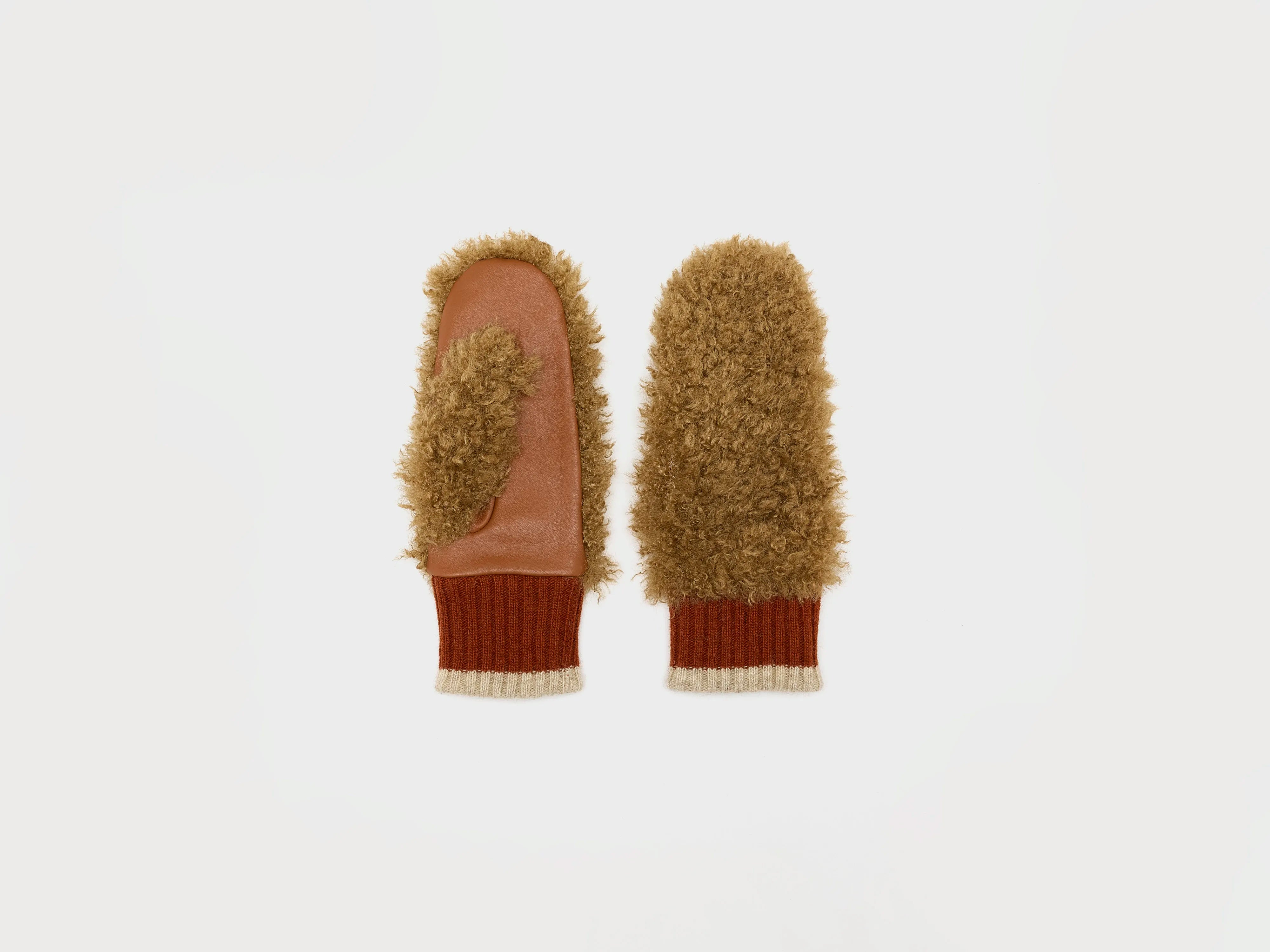 Madina wanten van imitatie shearling (252 / W / TOFFEE)