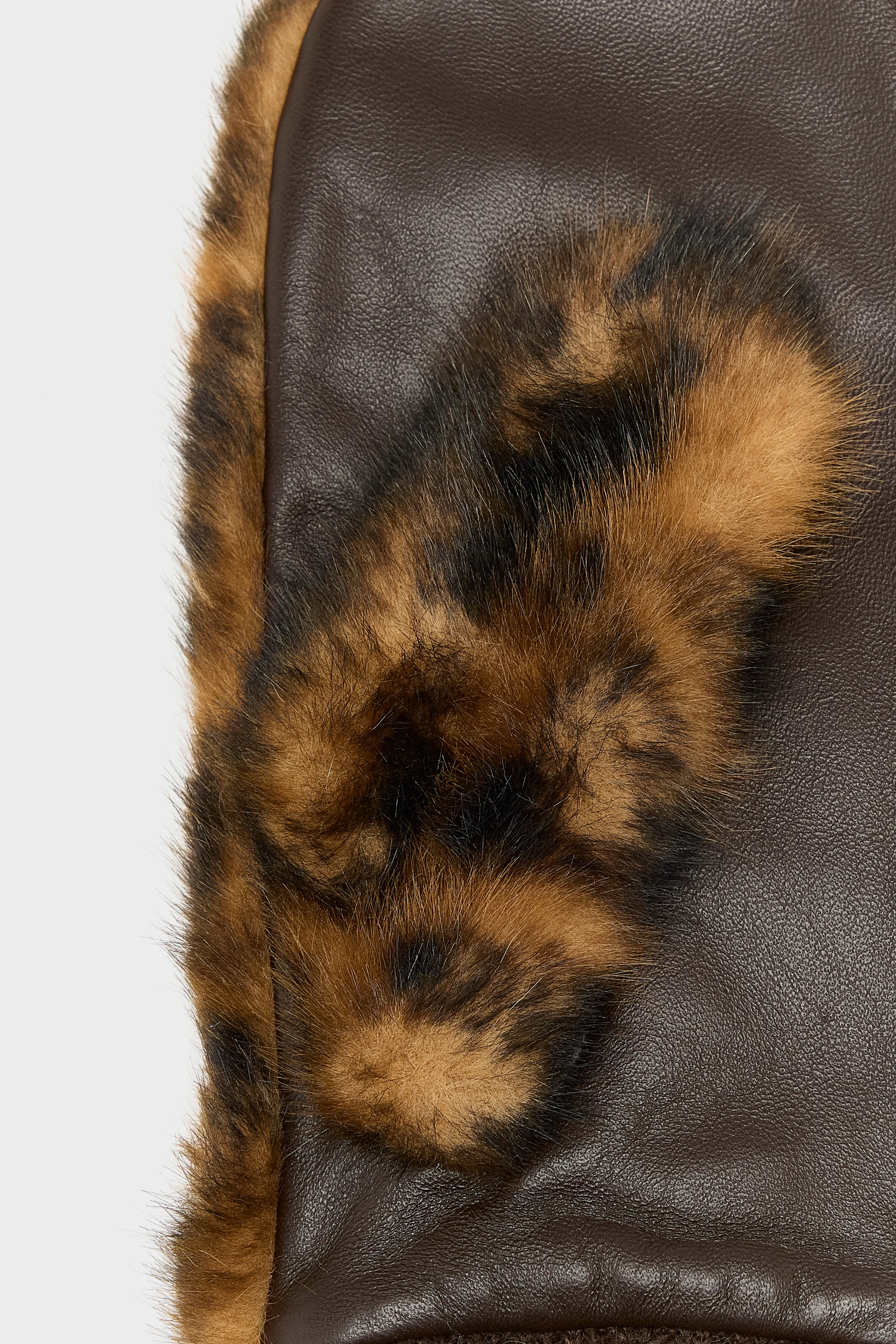 Moufles En Fausse Fourrure Madina - Black beauty / Coffee / Rubber Pour Femme | Bellerose