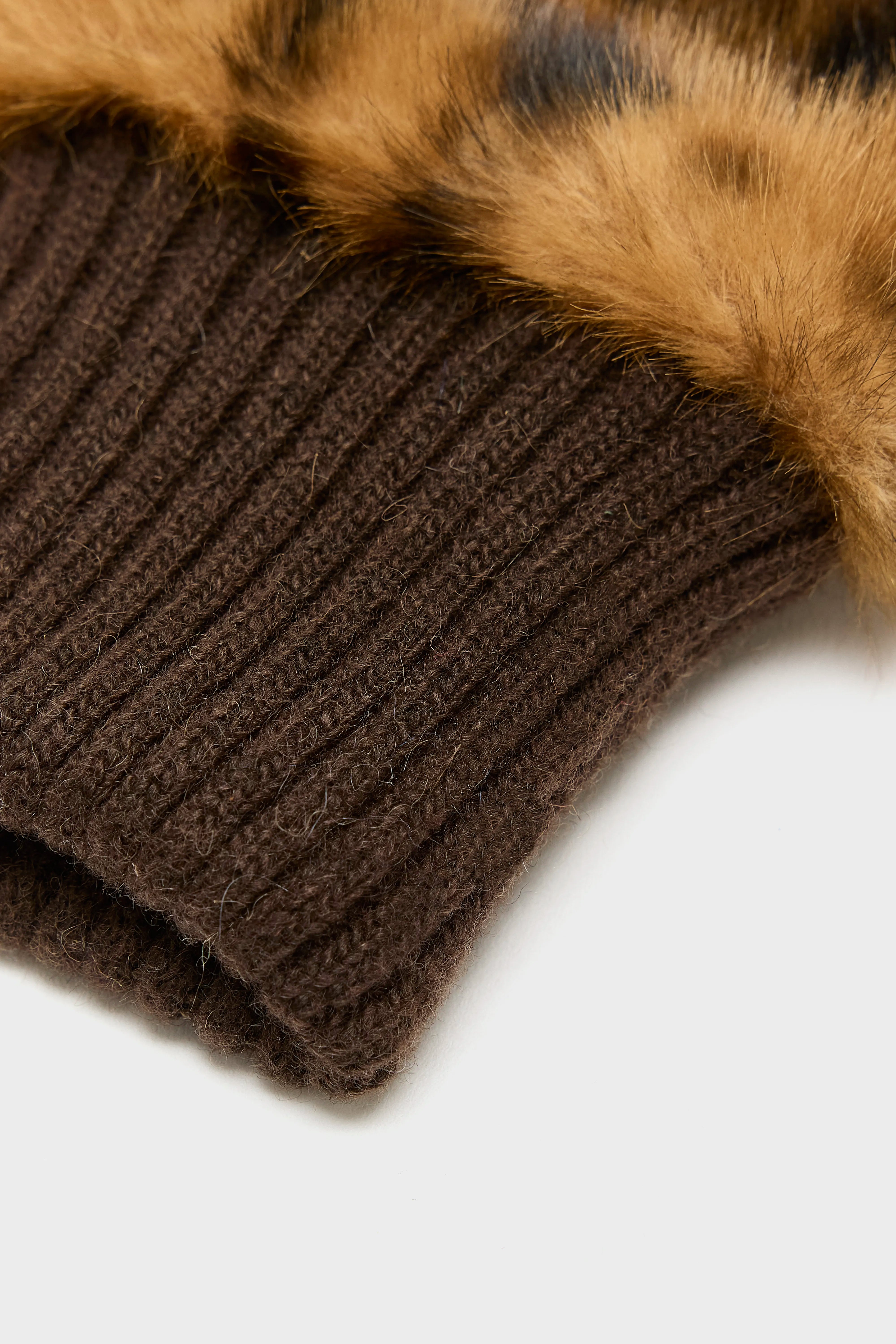 Moufles En Fausse Fourrure Madina - Black beauty / Coffee / Rubber Pour Femme | Bellerose